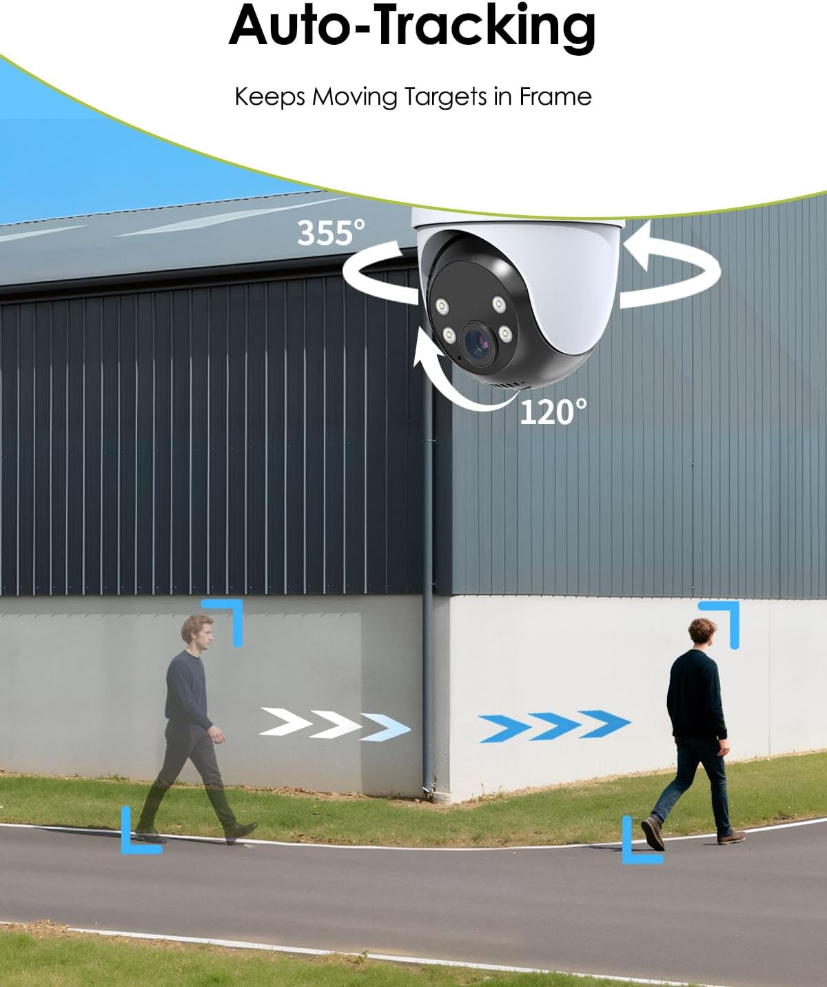 Thumbnail 3 de ieGeek 4G LTE Solar Security Camera Outdoor Wireless — 2K AI Deterrence with Auto Tracking