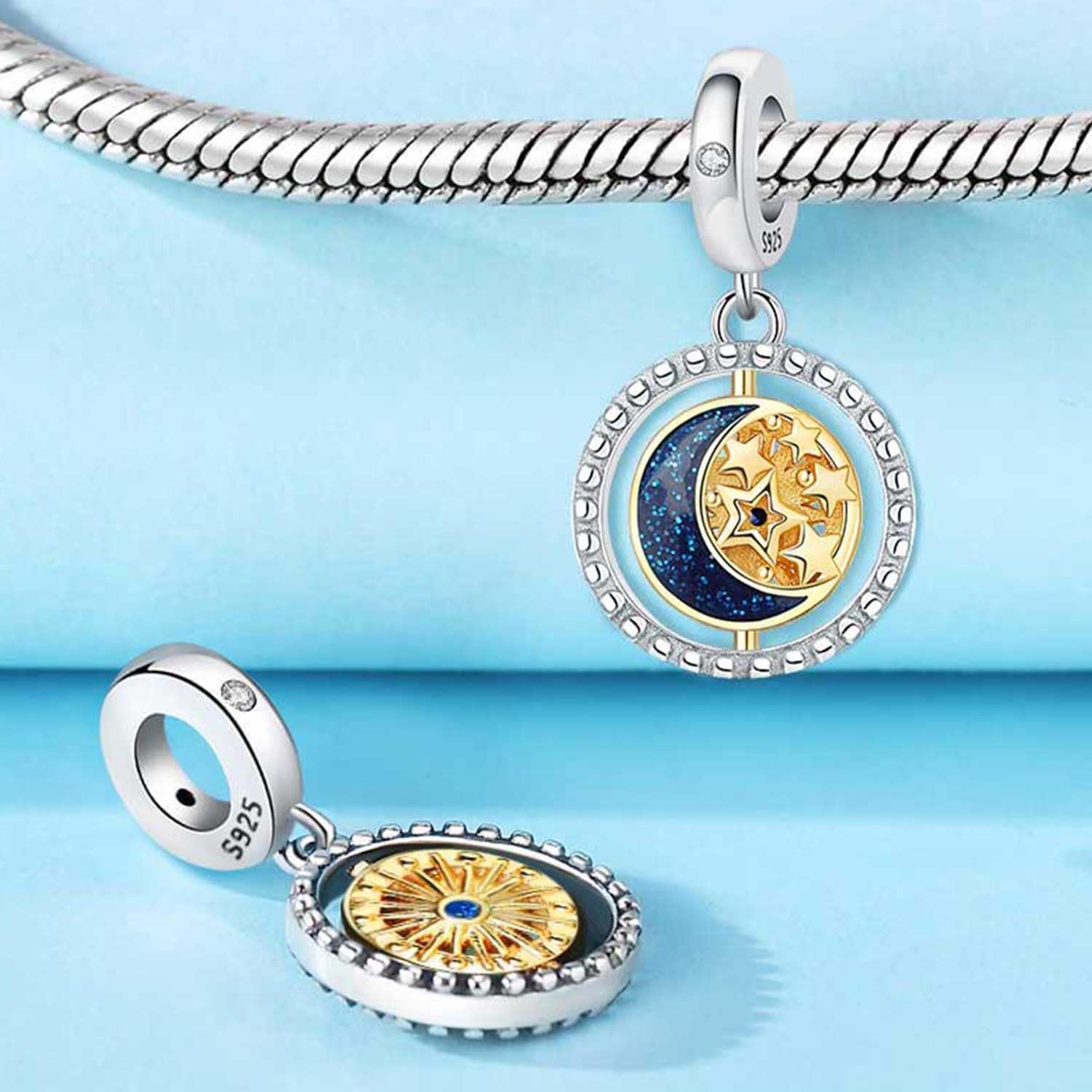 Thumbnail 3 de PANPOKI 925 Sterling Silber Krankenschwester Charms Armband