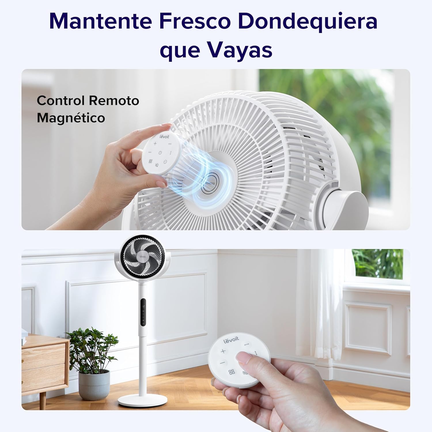 Thumbnail 8 de LEVOIT Ventilador de Pie Silencioso 20dB 🌀 12 Velocidades, Temporizador