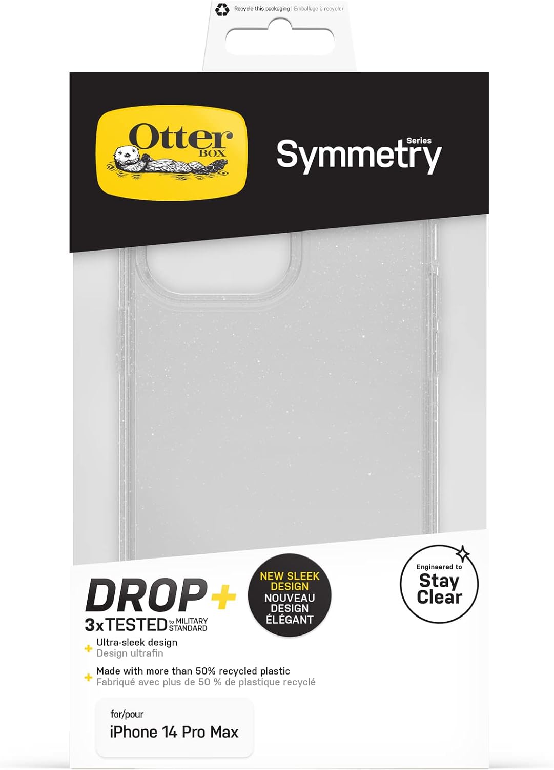 Thumbnail 4 de Otterbox Symmetry Clear iPhone 14 Pro MAX, Resistente y Antimicrobiana