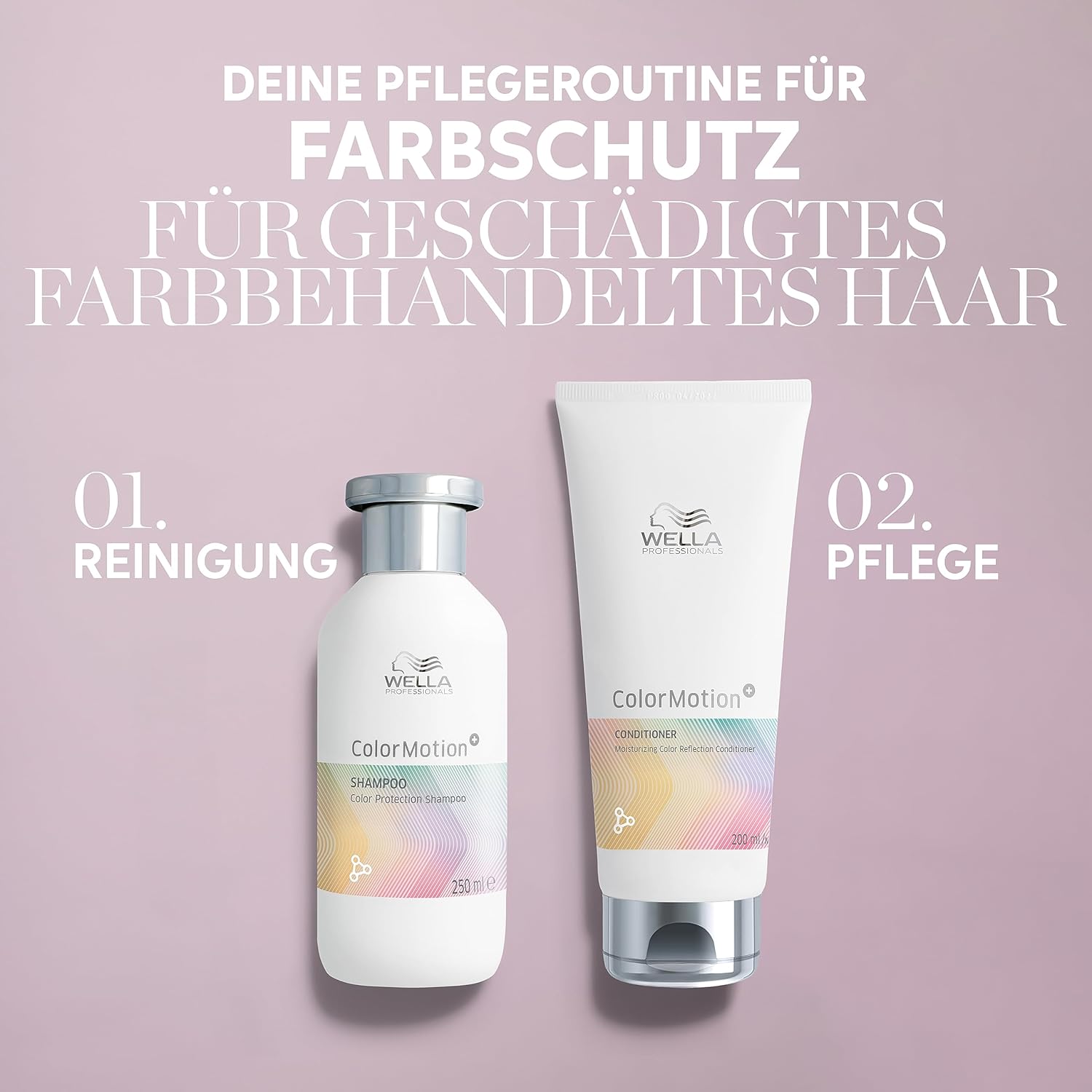 Thumbnail 3 de Wella Professionals ColorMotion+ Farbschutz Conditioner – glättender Deep Conditioner für gefärbtes Haar (200 ml)