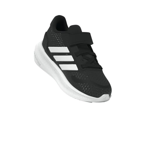 Thumbnail 15 de adidas Unisex niños RUNFALCON 5: zapatillas con Cloudfoam y cordones elásticos, Core Black/Cloud White