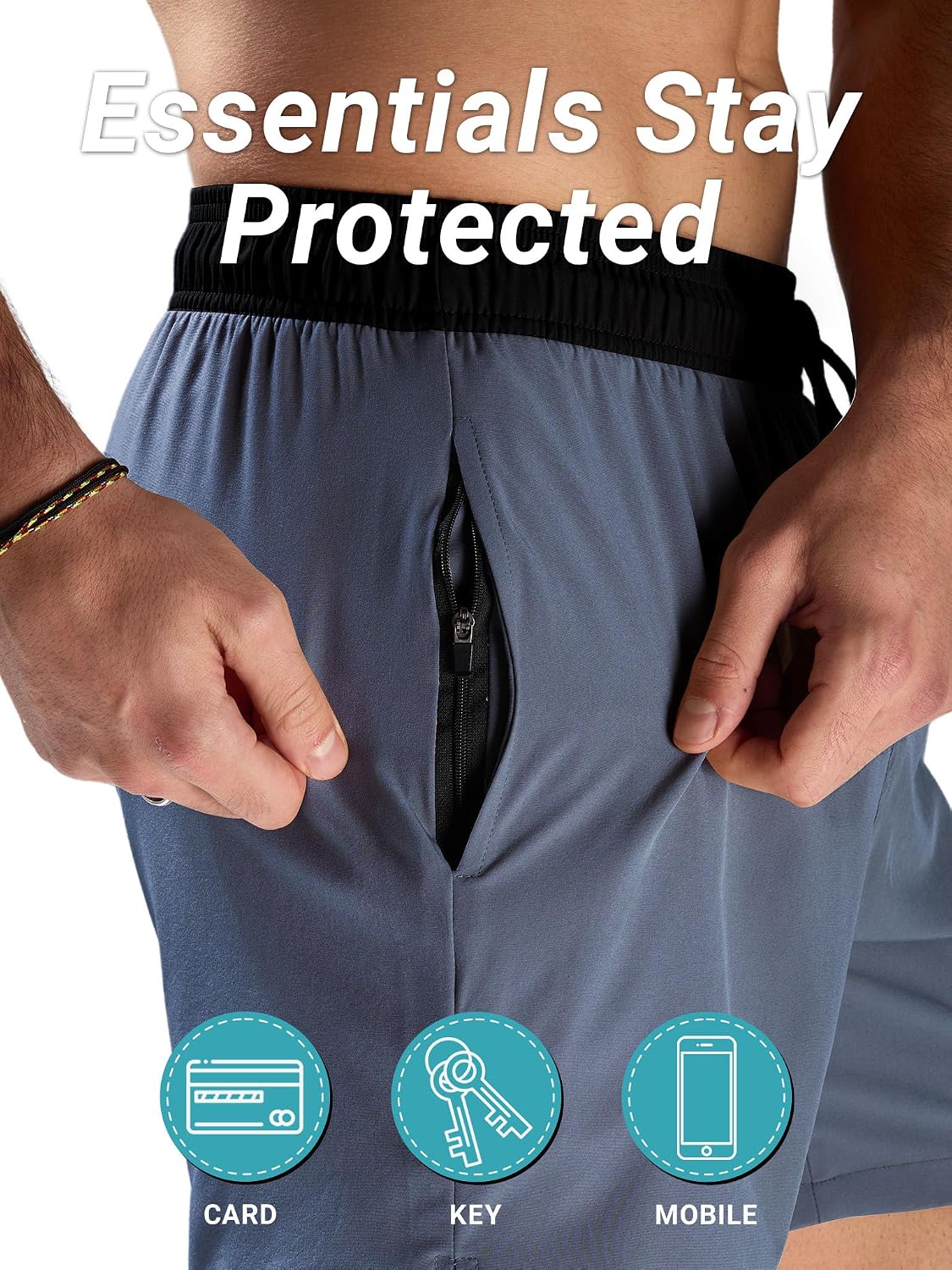 Detalle de Arcweg Herren-Badeshorts mit Kompression Liner
