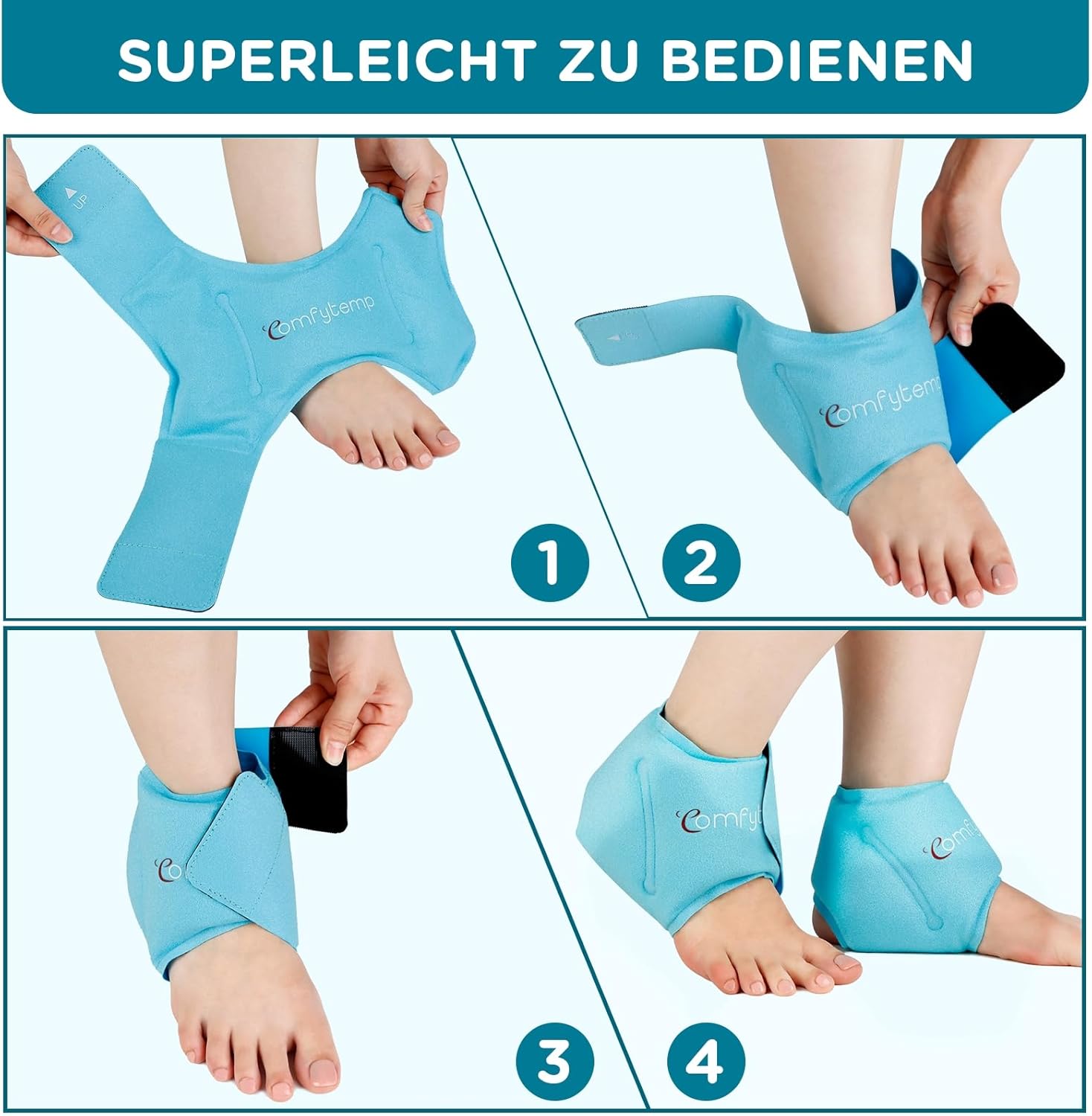 Thumbnail 4 de Kühlmanschette Fuß Knöchel Gelpads 30x11 cm