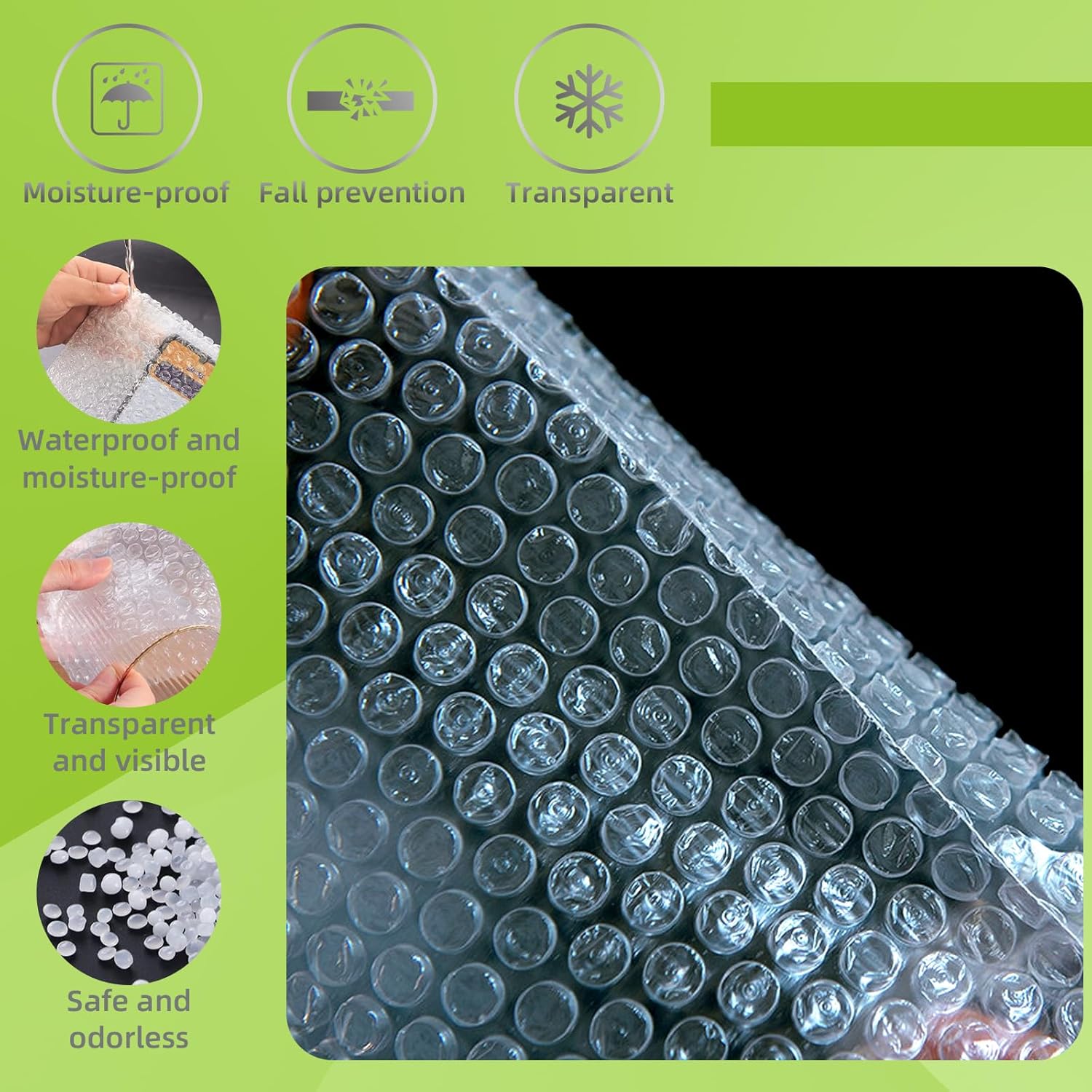 Thumbnail 3 de High-PQ 100 Pack Small Bubble Pouch Wraps (7.6x10cm) – Clear double-layer cushioning bags for shipping & storage