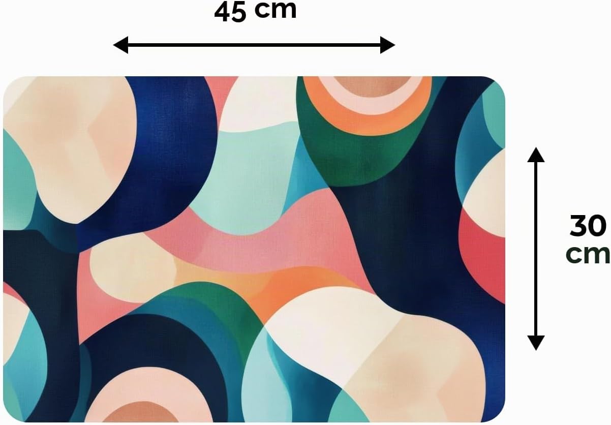 Thumbnail 6 de KitchenYeah 8721172060600 placemats, 6-delig, vinyl, antislip, 45 x 30 cm
