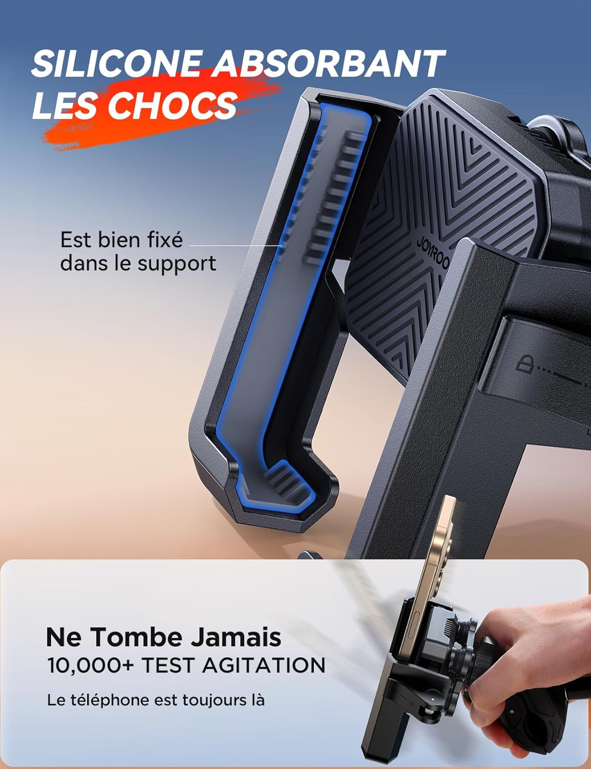 Thumbnail 3 de JOYROOM 2026 Support téléphone moto 360° 4 points