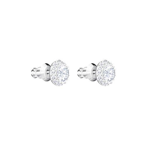 Thumbnail 2 de Swarovski Femme Earrings, Angelic Studs with Crystals in Rhodium Plating