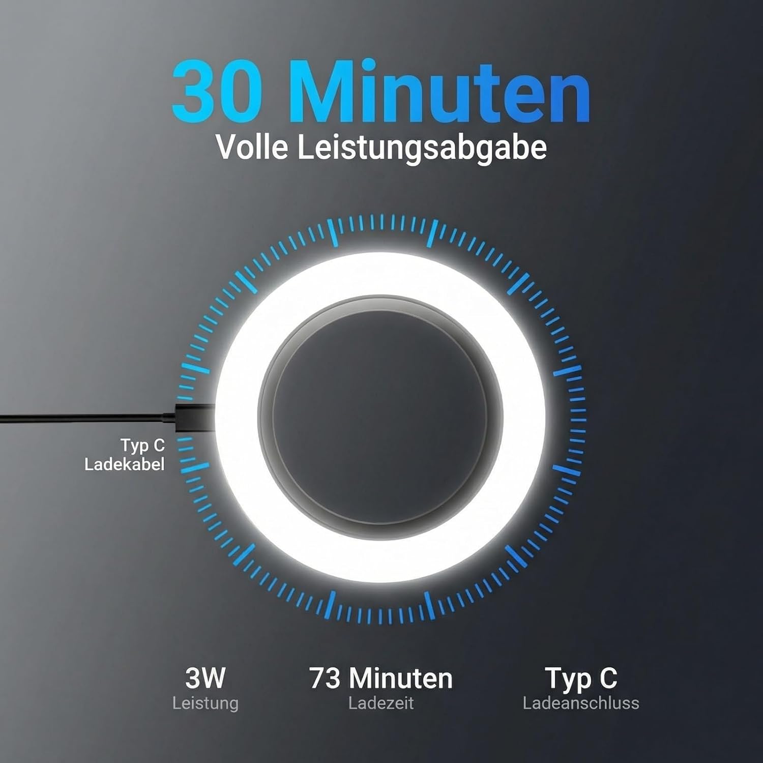 Thumbnail 5 de NEEWER BASICS 67mm Ringlicht – kompakter, wiederaufladbarer LED-Ring für 67mm Objektive und Smartphone-Halterungen