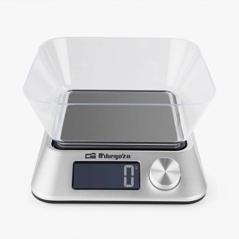 Detalle 2 de Báscula de cocina electrónica Orbegozo PC 1030 5 kg – precisión de 1 g y tazón 1,5 L