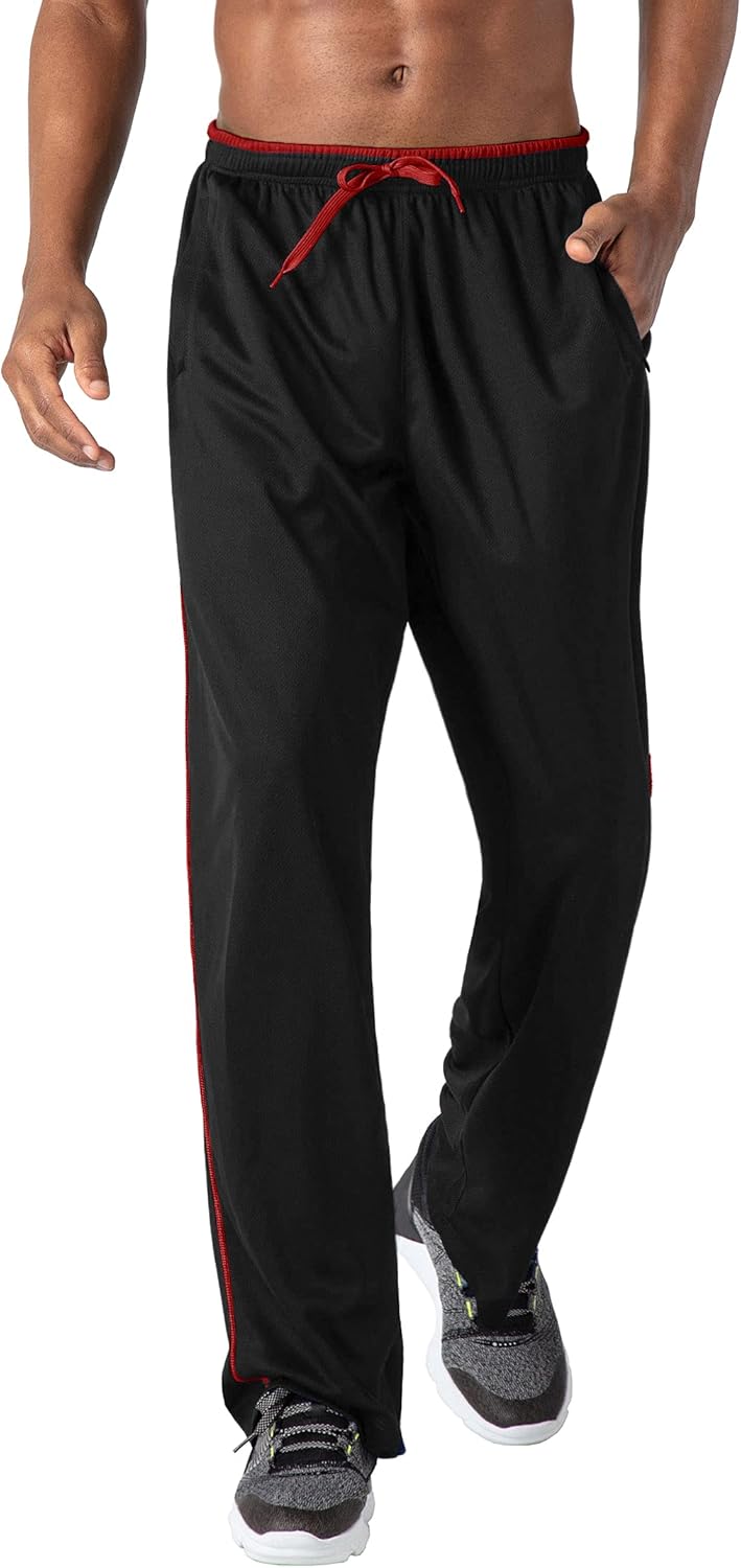 Thumbnail 6 de KEFITEVD Herren leichte Jogginghose mit Zip-Taschen und Meshgewebe