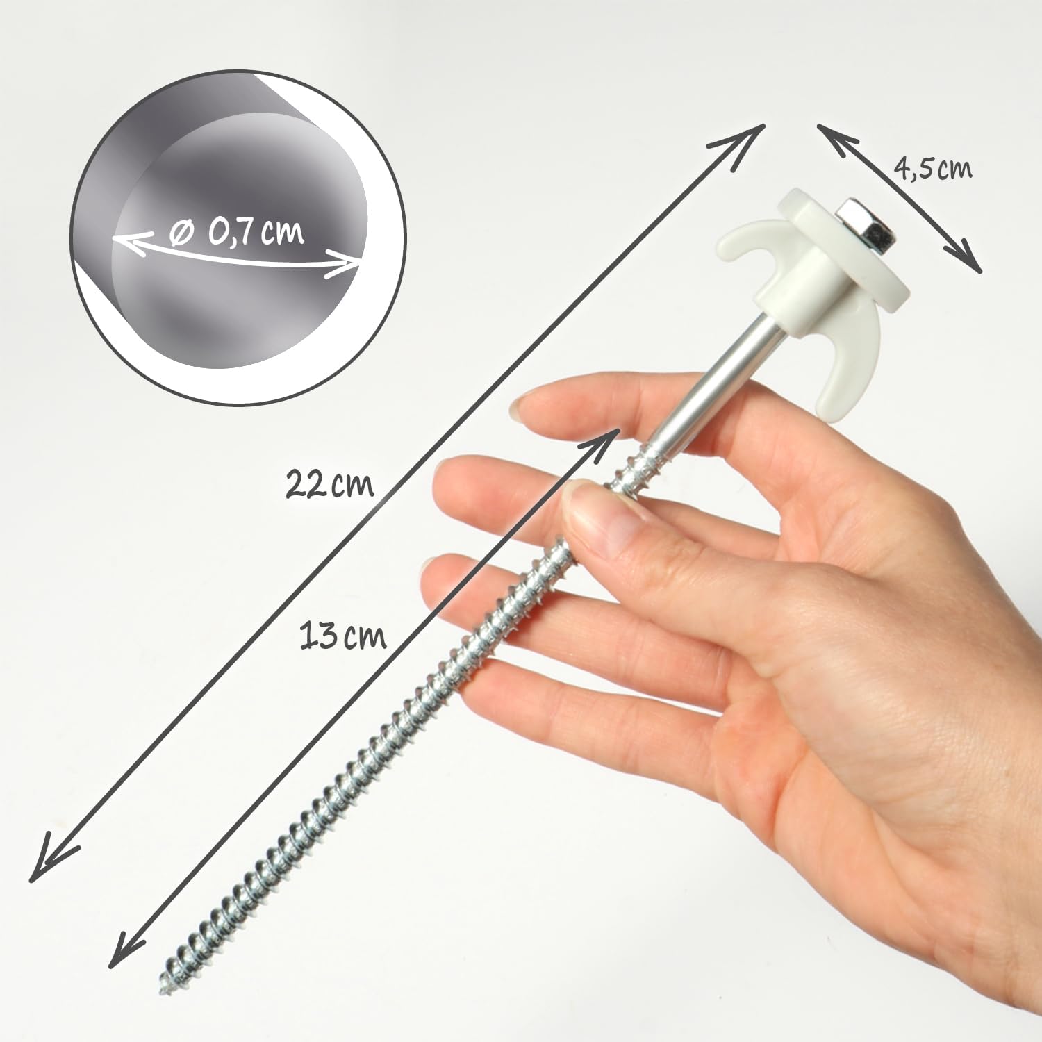 Thumbnail 3 de COM-FOUR® 12x picchetti per tenda in acciaio con adattatore per cacciavite: resistente e versatile