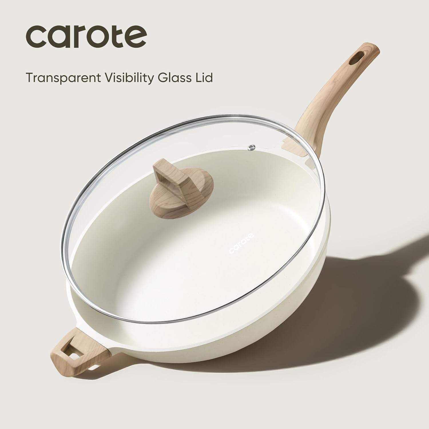 Thumbnail 6 de CAROTE 12.5 Inch Nonstick Frying Pan with Lid
