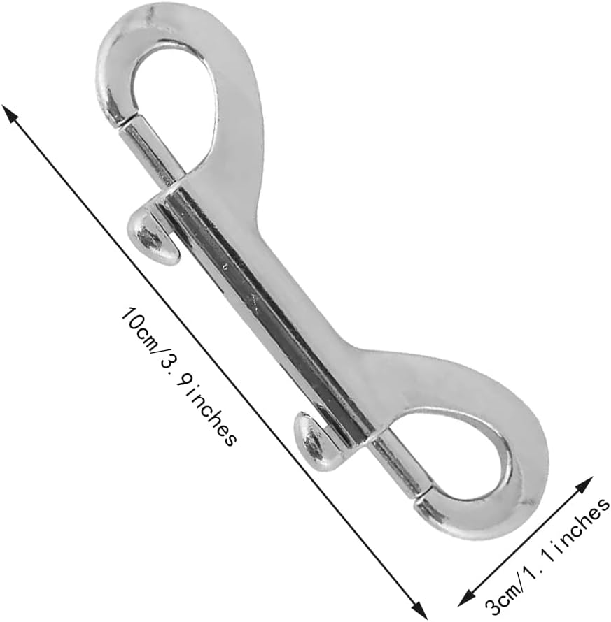 Thumbnail 1 de Bhogmeg 2-Pack Double-Ended Bolt Snap Hooks (Zinc Alloy) for Diving Clips, Leashes and Tack