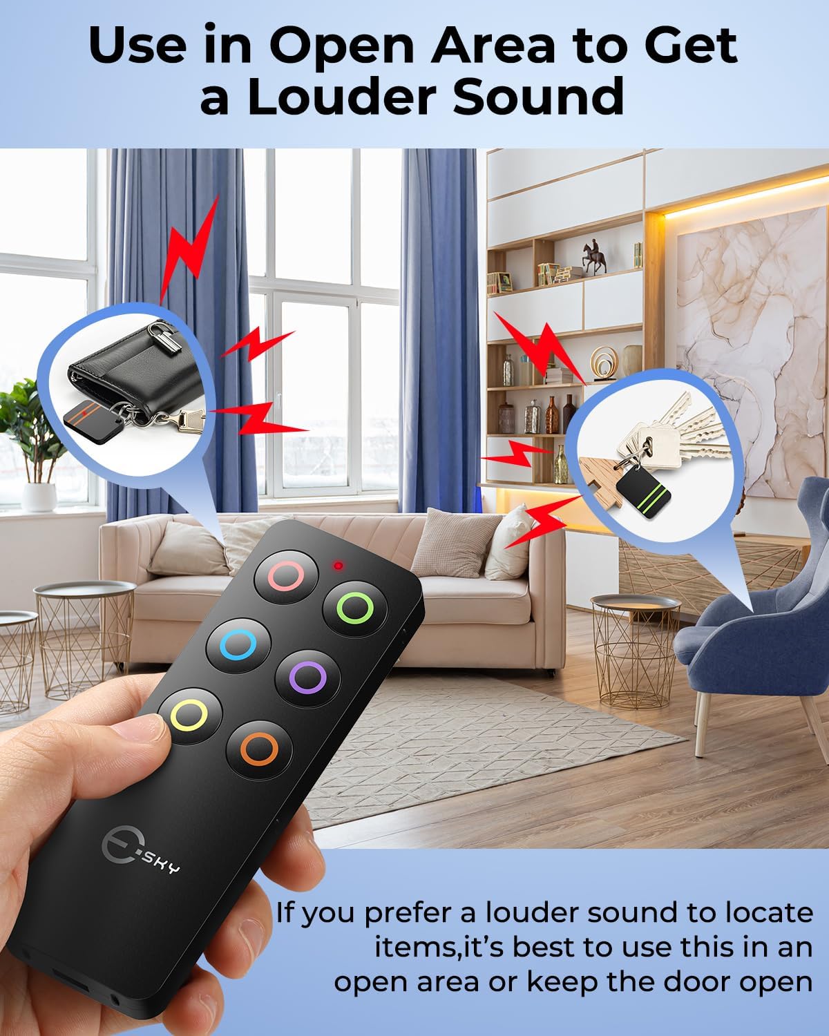 Thumbnail 5 de Esky Key Finder Fob with 6 Receivers