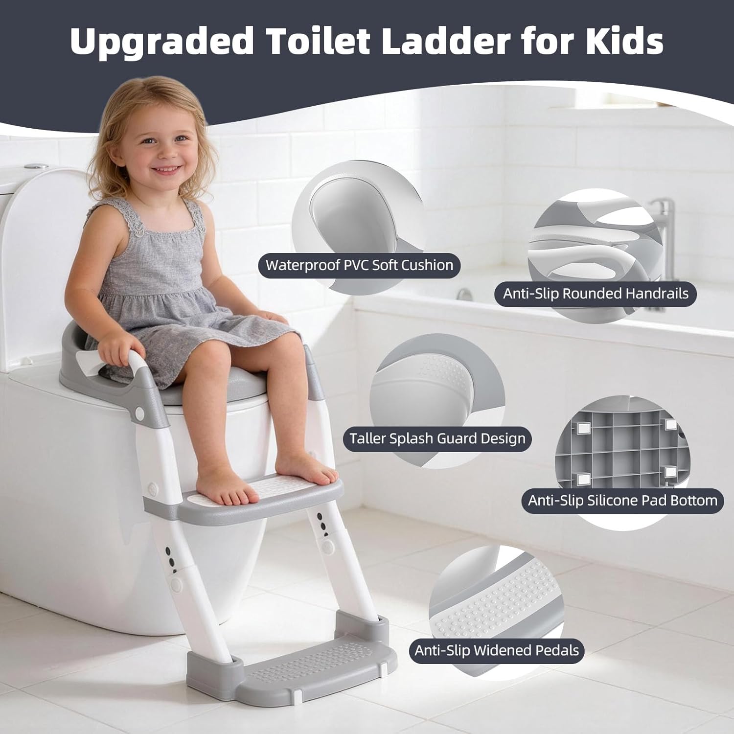 Thumbnail 2 de Potty Training Toilet Seat 3 in 1 with Ladder