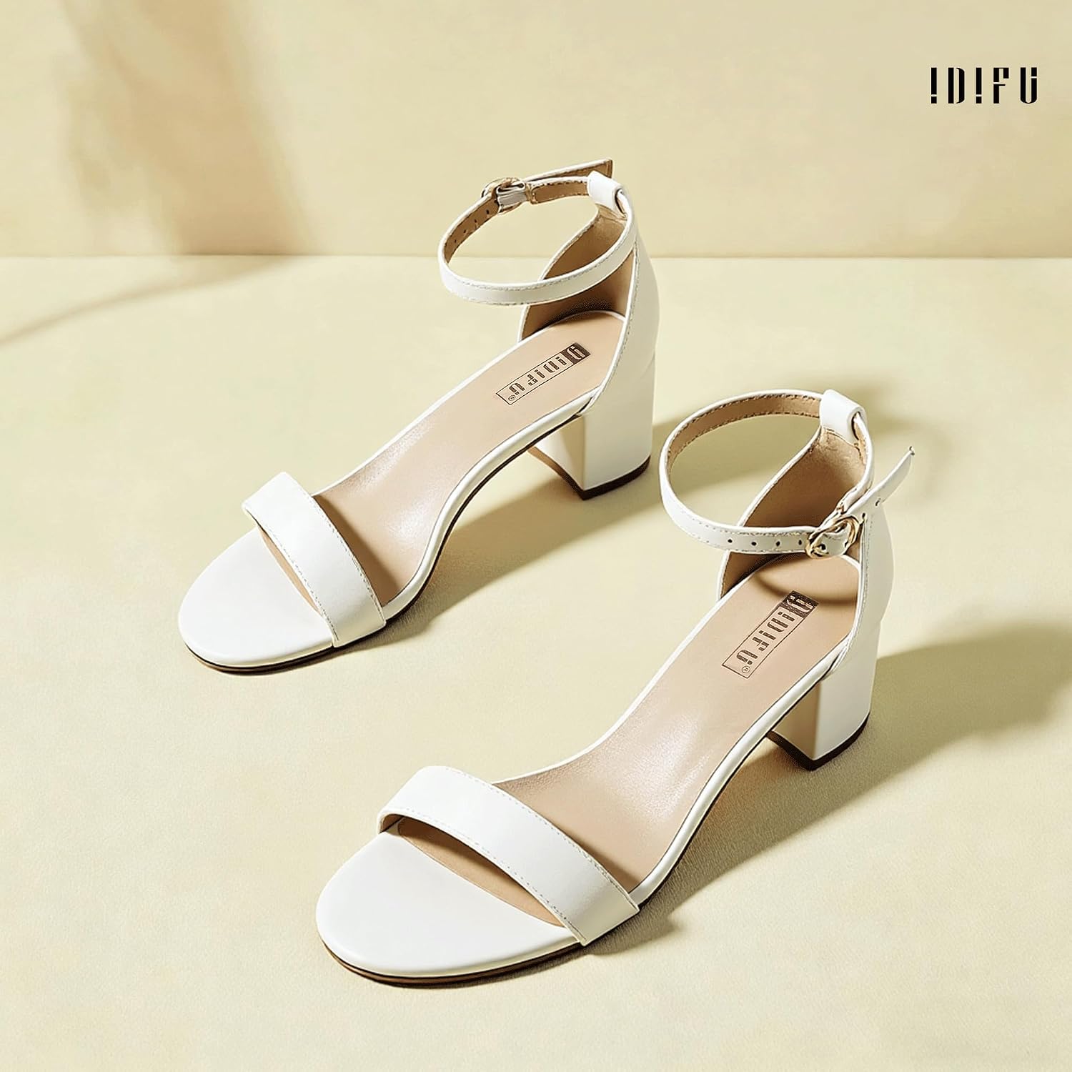 Thumbnail 6 de IDIFU IN2COOKIELO Low Block Heel Sandals with Ankle Strap, 2-Inch Heel