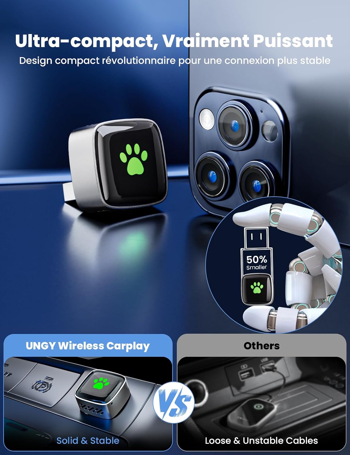Detalle 1 de UNGY 2026 Adaptateur Carplay sans Fil