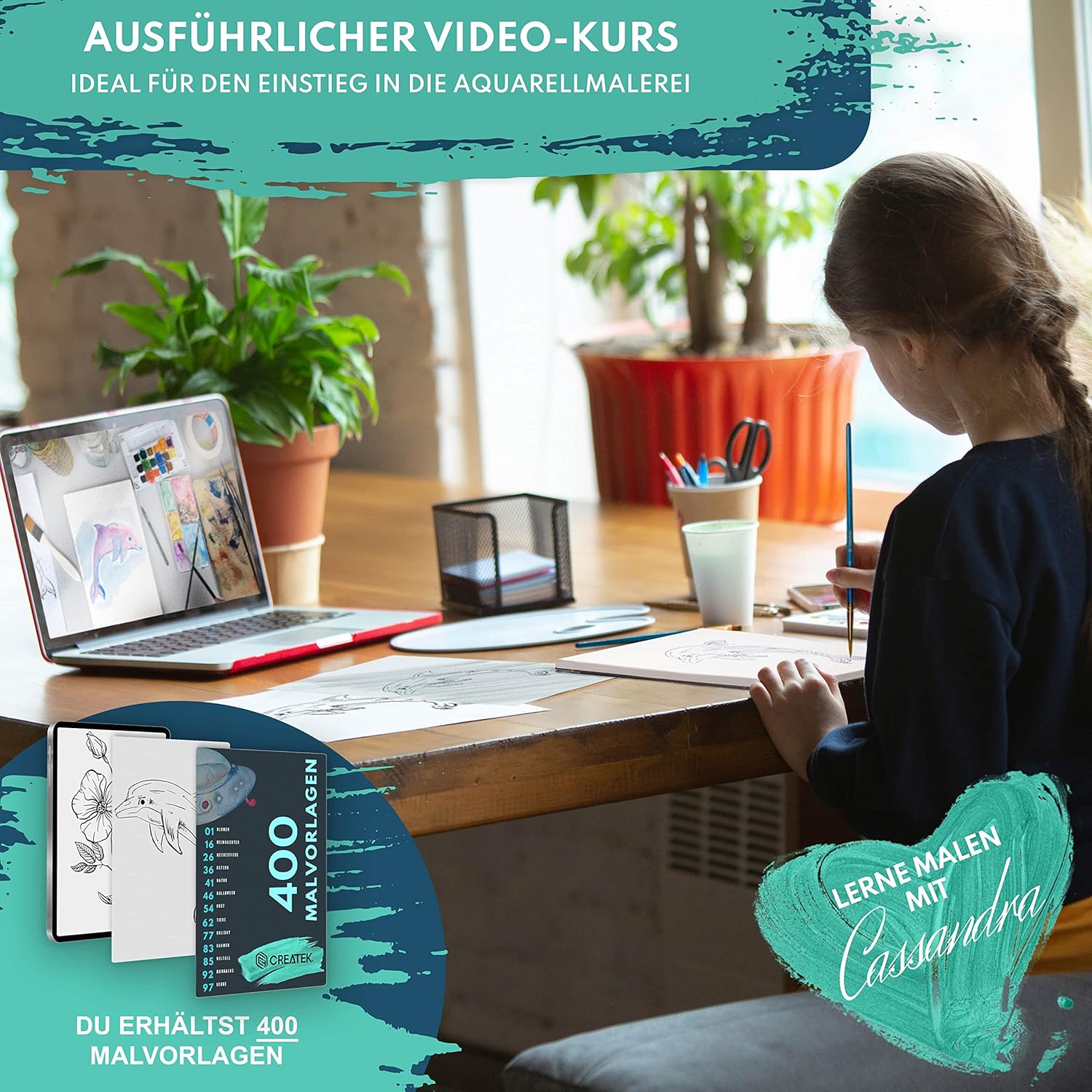 Thumbnail 3 de CreaTek Aquarellpapier A4 300 g 🖌️