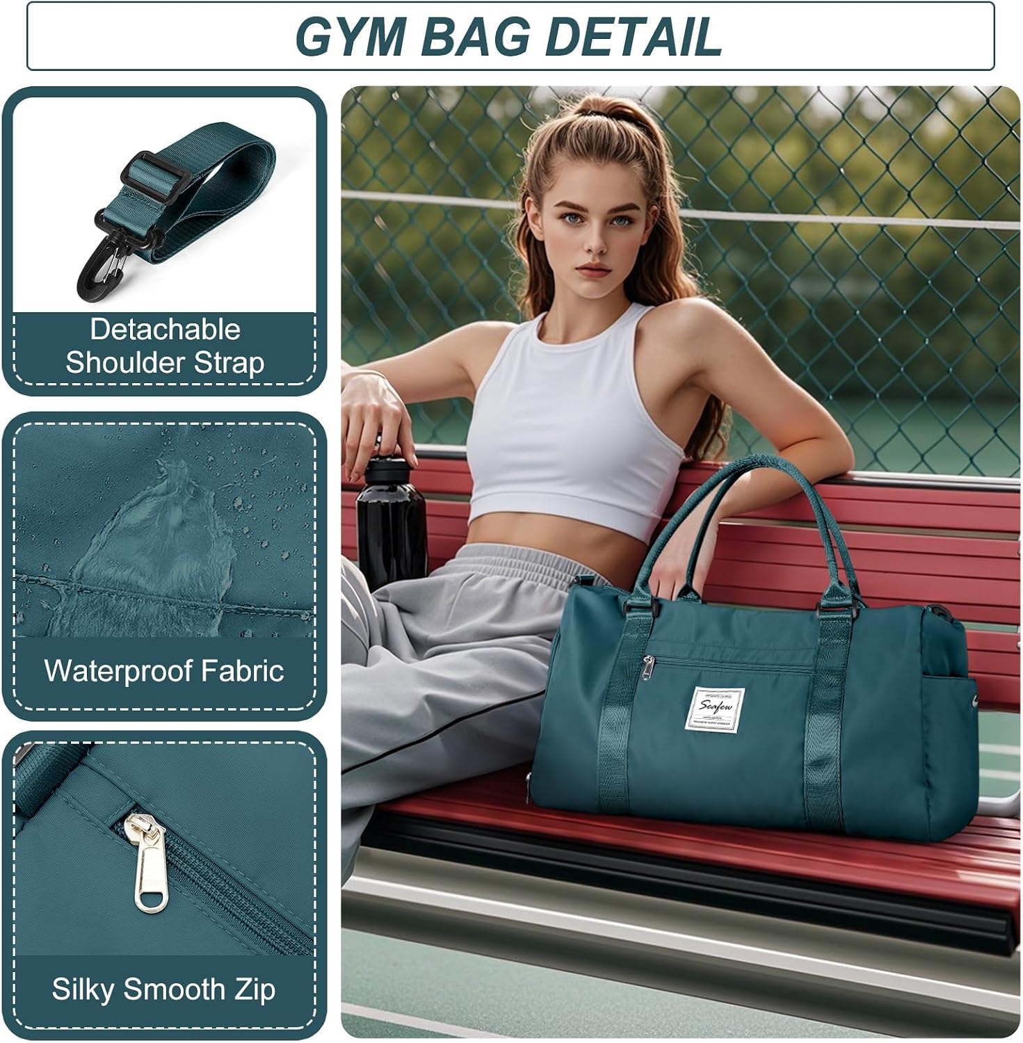 Detalle 2 de HYC00 Gym Duffle Bag 32L