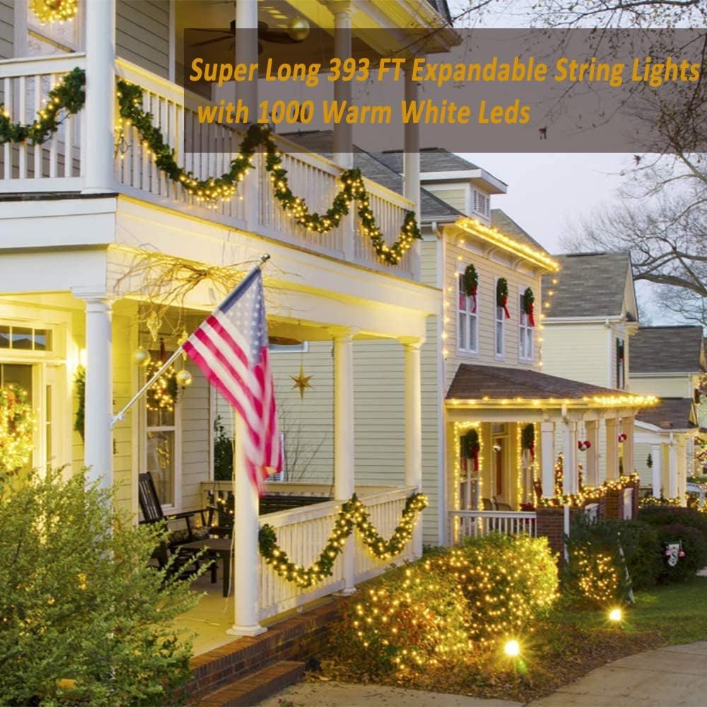 Thumbnail 5 de HAILI XMGQ HL300E 339 ft LED Christmas String Lights, 1,000 Warm White LEDs