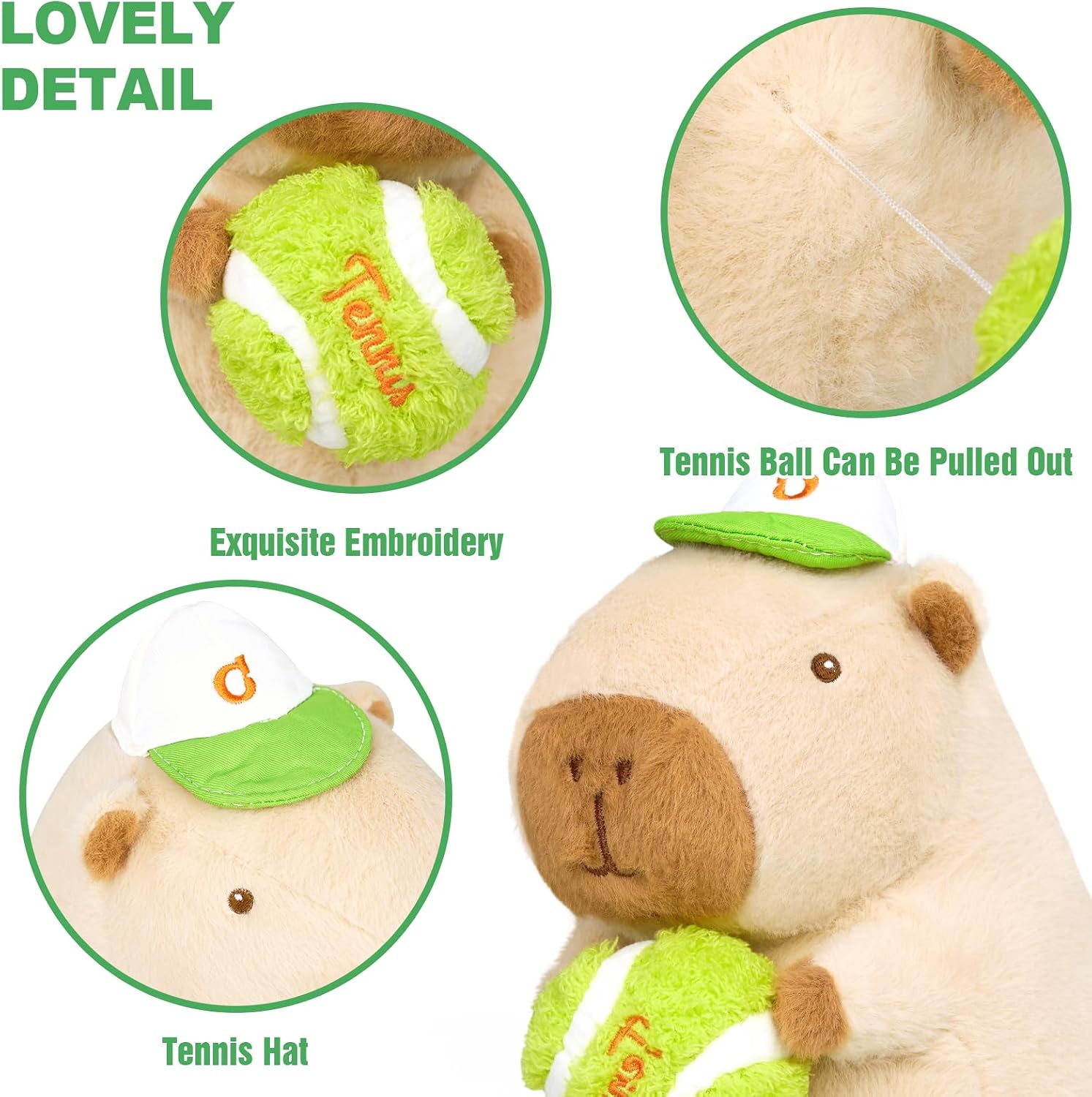 Thumbnail 6 de Capybara Plüschkissen 25 cm für Kuscheln