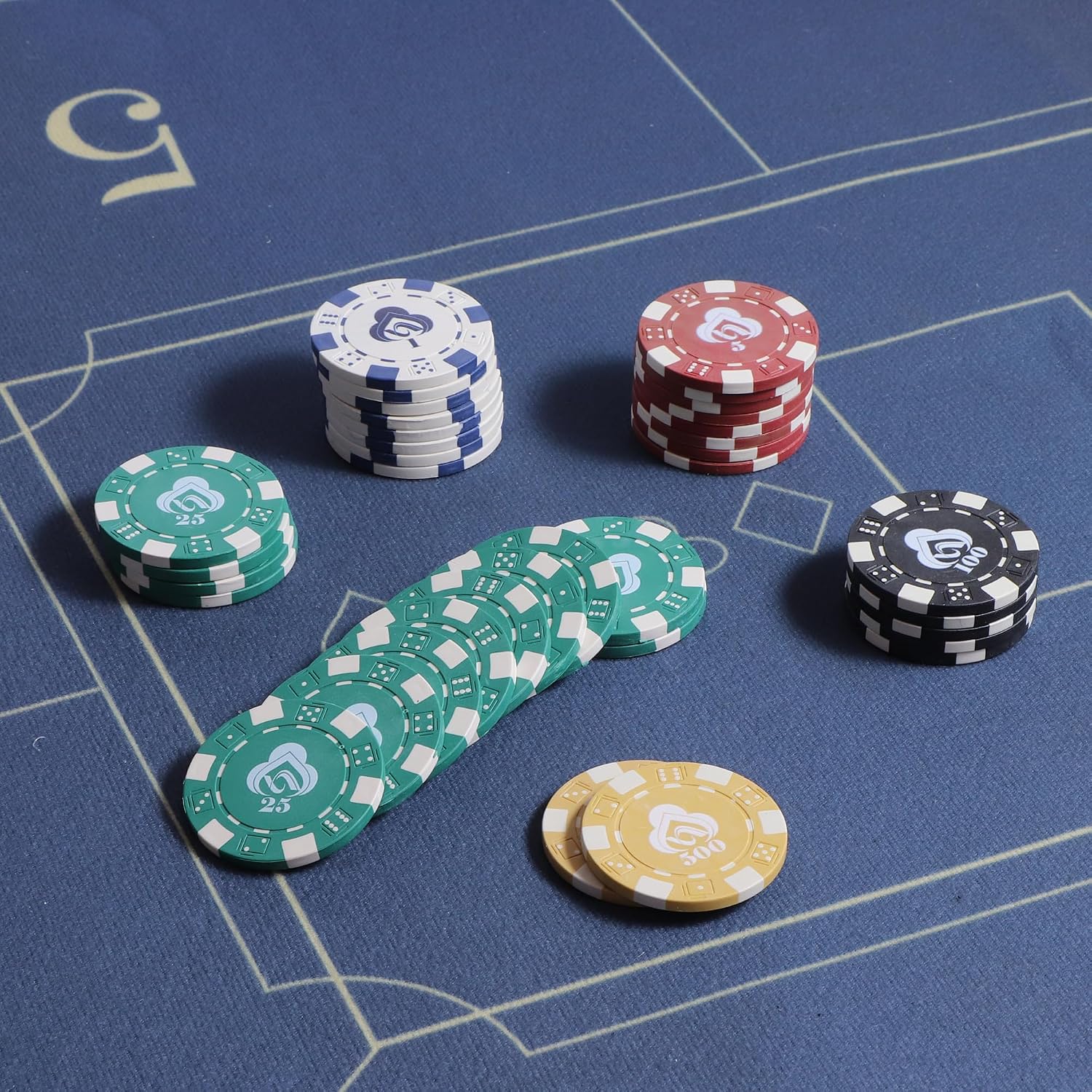 Detalle 2 de LUOBAO Poker Chips 200 pcs Set 🎲
