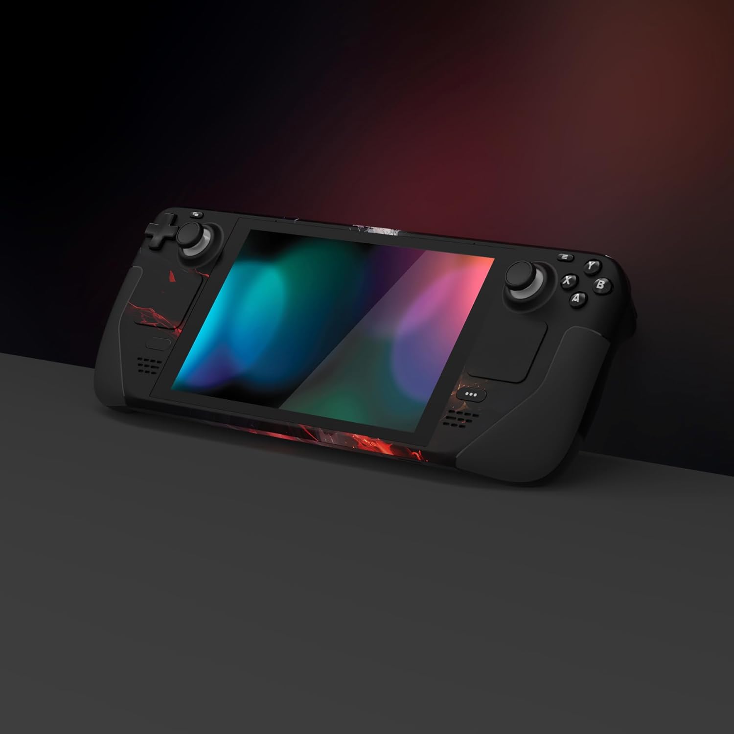 Thumbnail 1 de playvital Full Set Protective Skin Decal for Steam Deck (LCD & OLED) – Abyss Knight custom vinyl cover