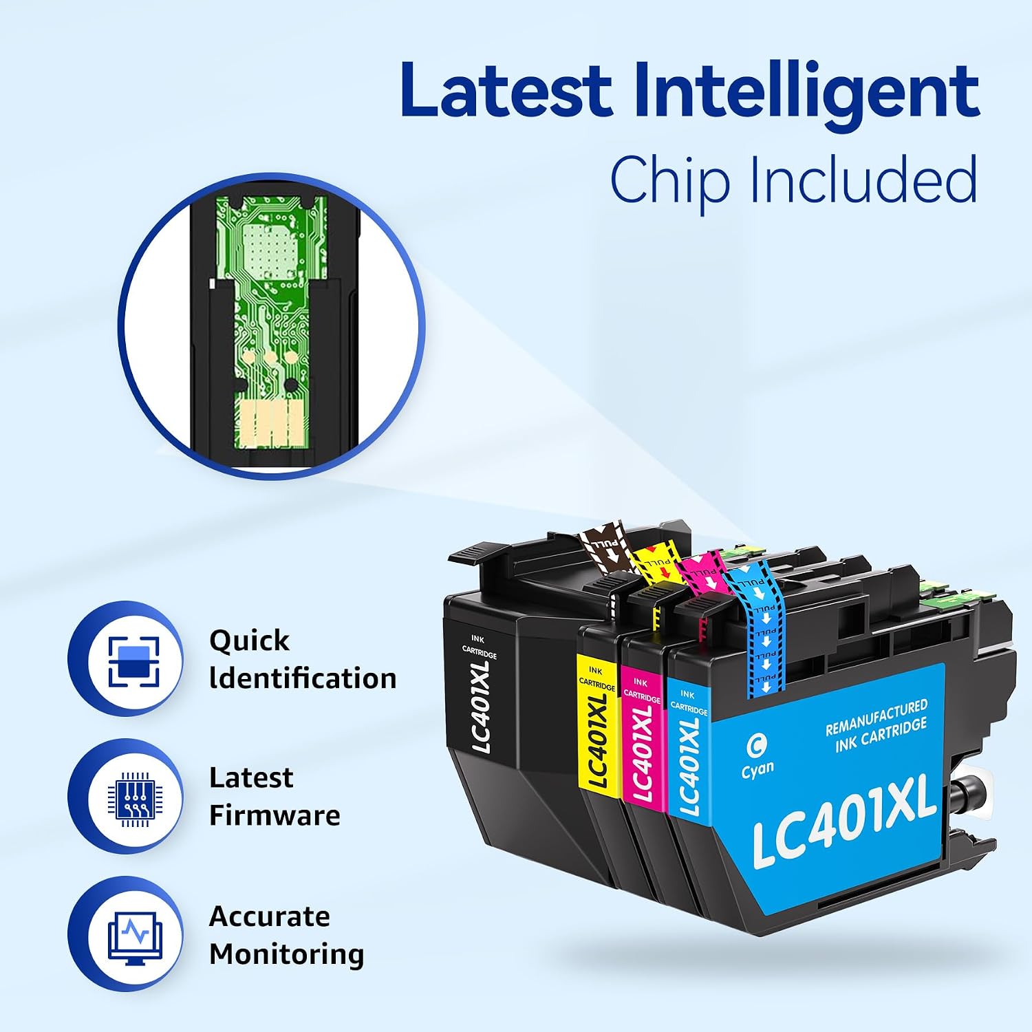 Detalle 2 de Valinkso Compatible Ink Cartridges LC401XL
