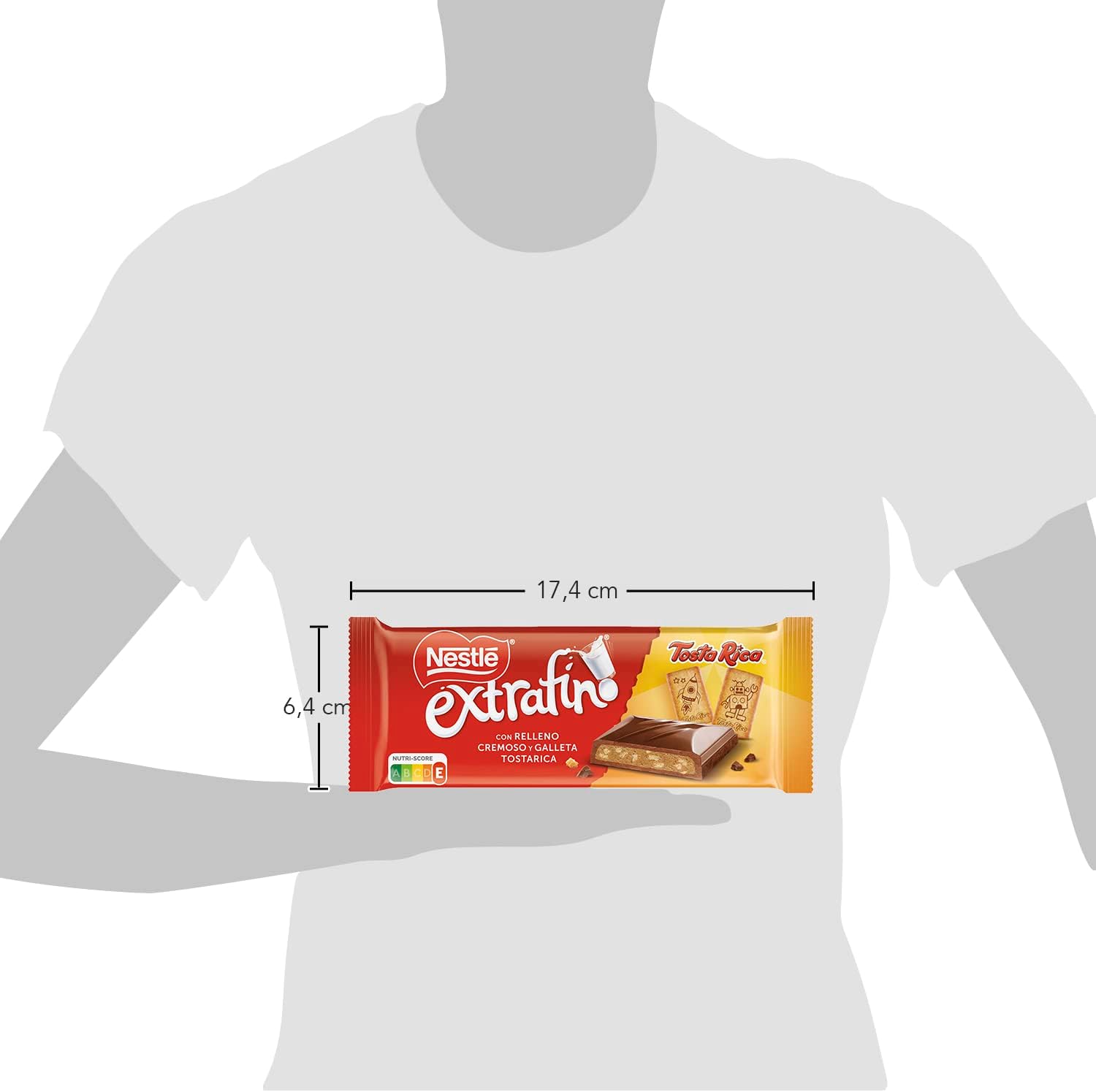 Thumbnail 5 de Nestlé Extrafino Chocolate con leche y galleta Tosta Rica 🍫