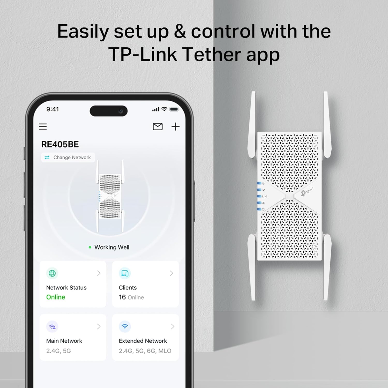 Thumbnail 6 de TP-Link RE405BE BE6500 Wi‑Fi 7 Dual Band Range Extender with 2.5Gbps Port (RE405BE)