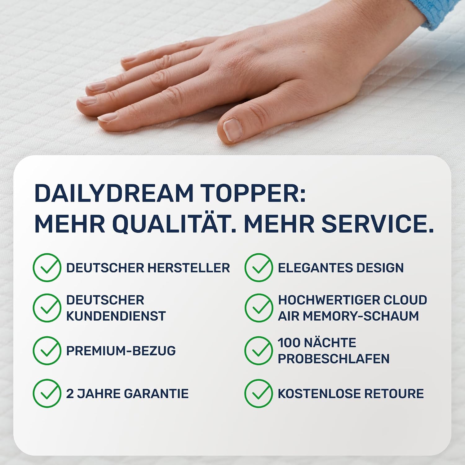 Detalle 2 de Dailydream Model M Topper 180x200 cm