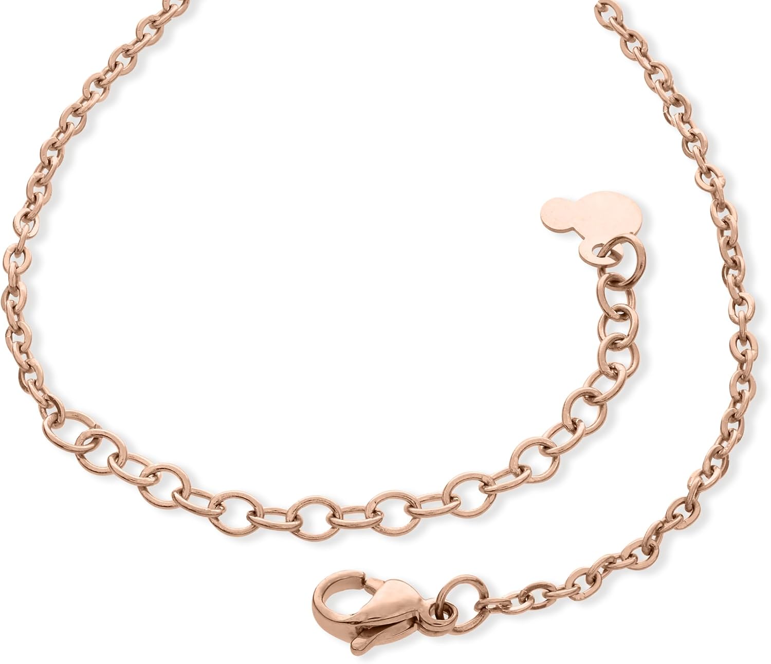 Detalle 2 de Disney Bracelet Minnie pour filles en Acier Inoxydable, zircones roses - Taille 13-18 cm