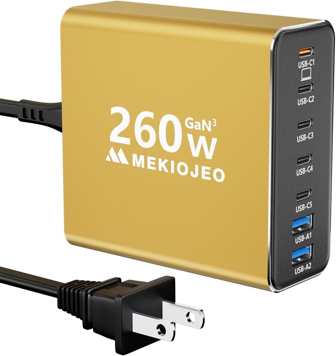 Thumbnail 6 de Aluminum Alloy 260W USB C Charger 7-Port GaN Station🔌