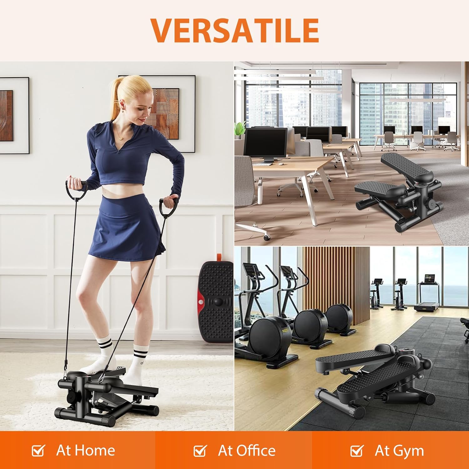 Detalle 2 de Sweetcrispy Mini Stair Stepper, 300 lb Capacity