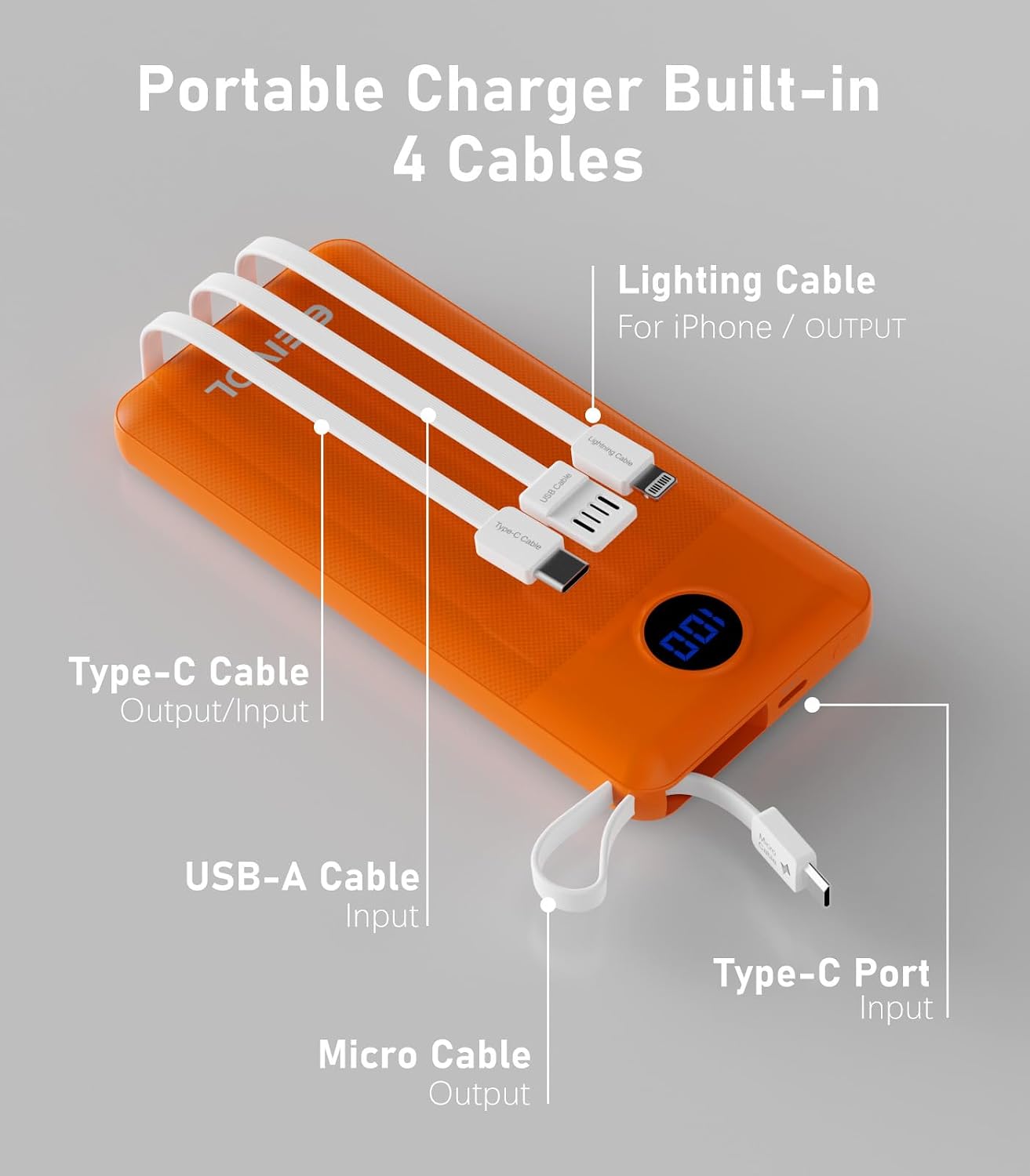 Detalle de EEIVOL Power Bank 10000mAh