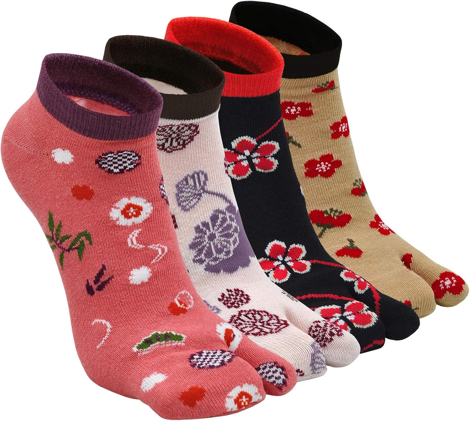 Detalle de Chaussettes Tabi Sakura Femme 2 Orteils 4P 35 41