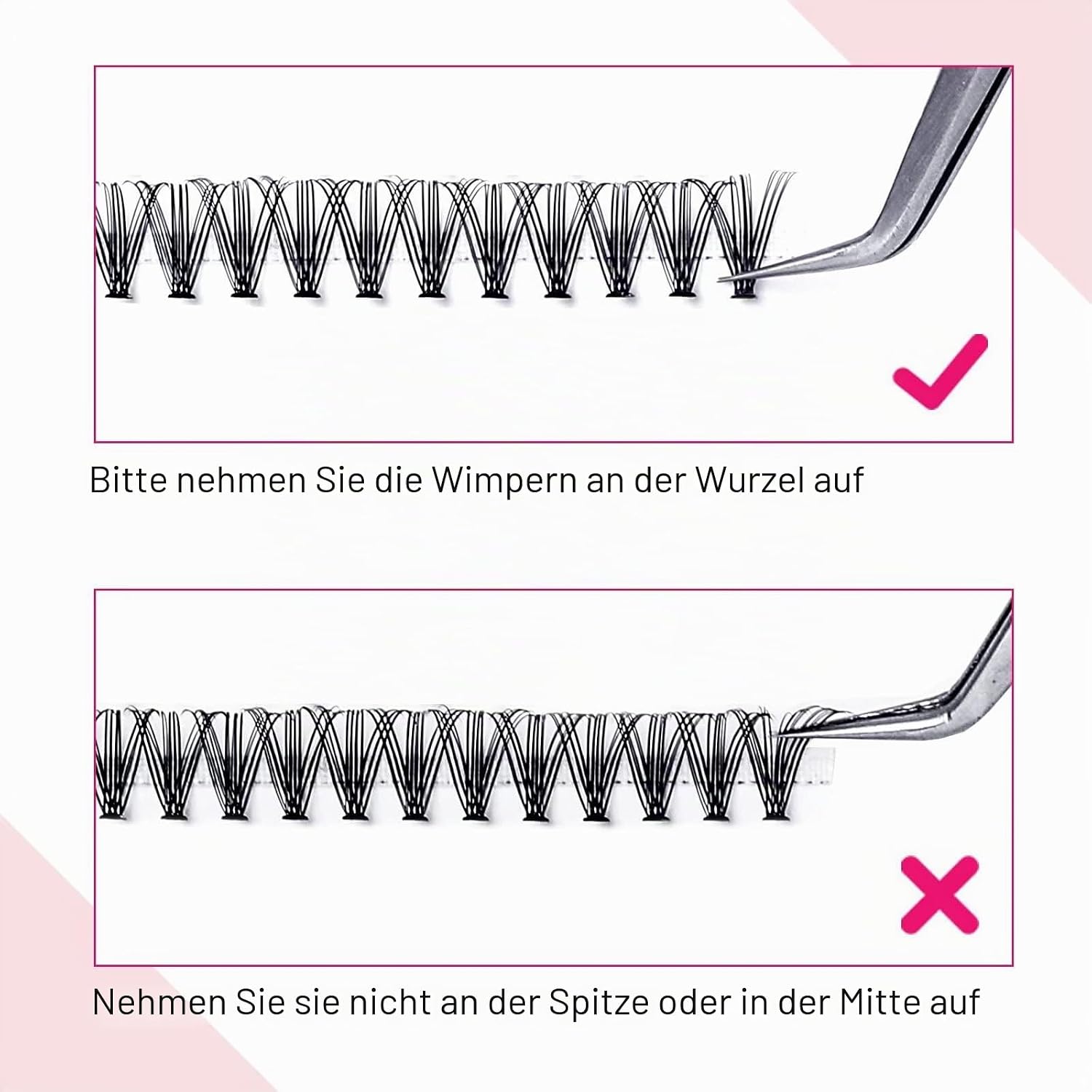 Thumbnail 5 de Wimpern Einzeln Cluster 20D 0.07D Curl 15mm