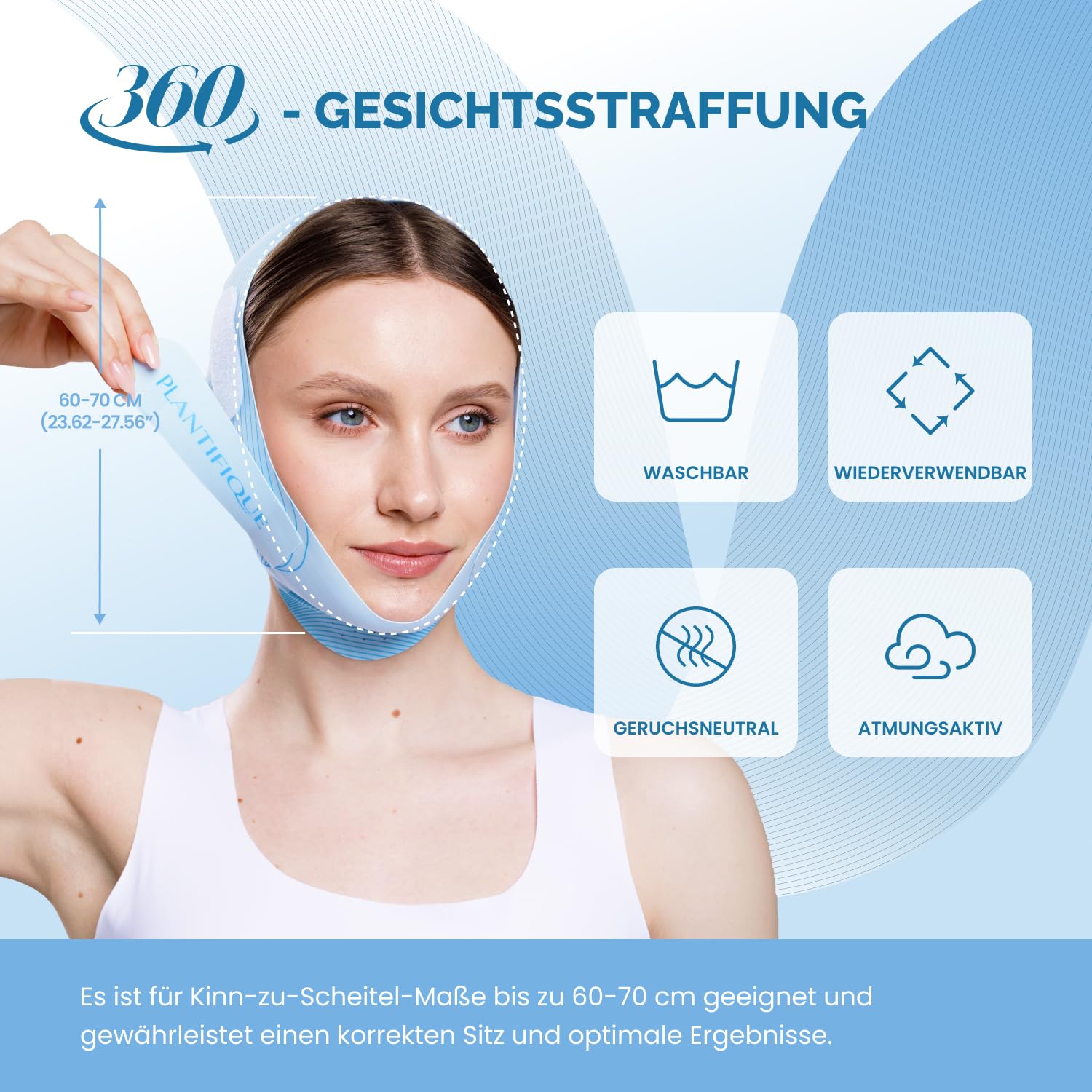Thumbnail 4 de Plantifique Kinnmaske Doppelkinn wiederverwendbar - V-Shape Gesichtsmaskе