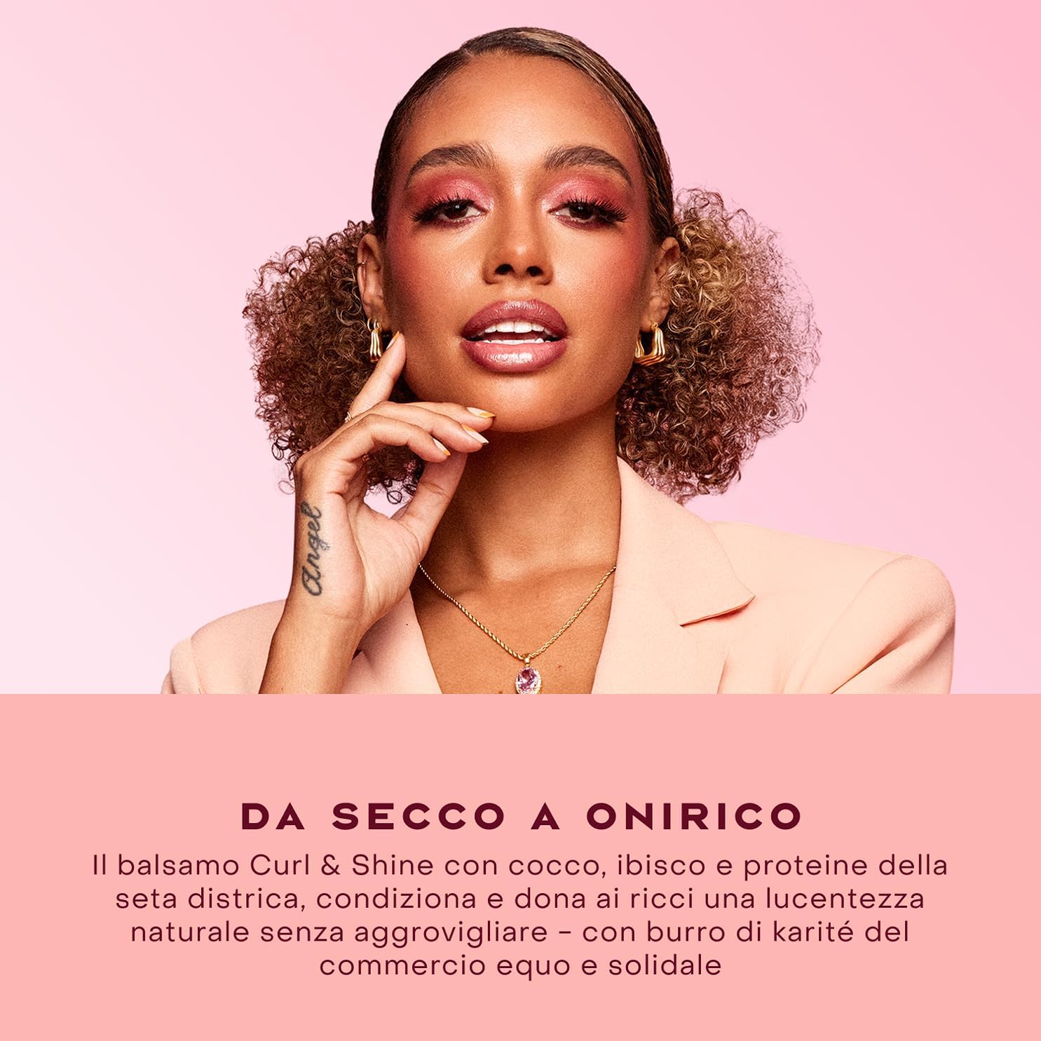 Detalle 2 de SheaMoisture Curl & Shine Balsamo 384 ml: Definition e Idratazione per Ricci e Mossi