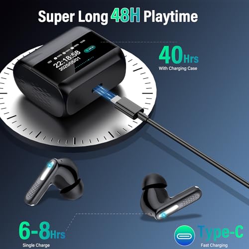 Thumbnail 5 de ZYHKON Z9 Pro: Auriculares inalámbricos con pantalla táctil LED, ANC/ENC y Bluetooth 5.4