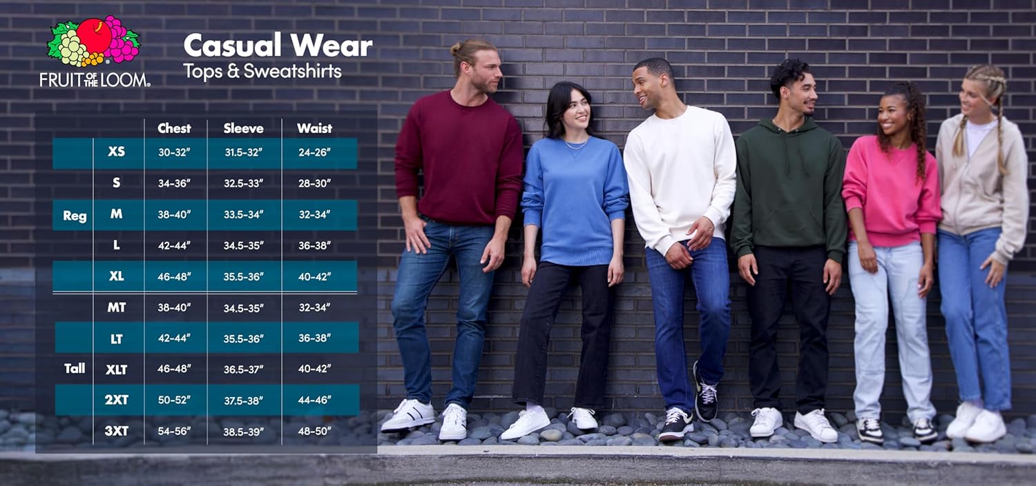 Thumbnail 6 de Fruit of the Loom Men's Eversoft Fleece Crewneck Sweatshirt