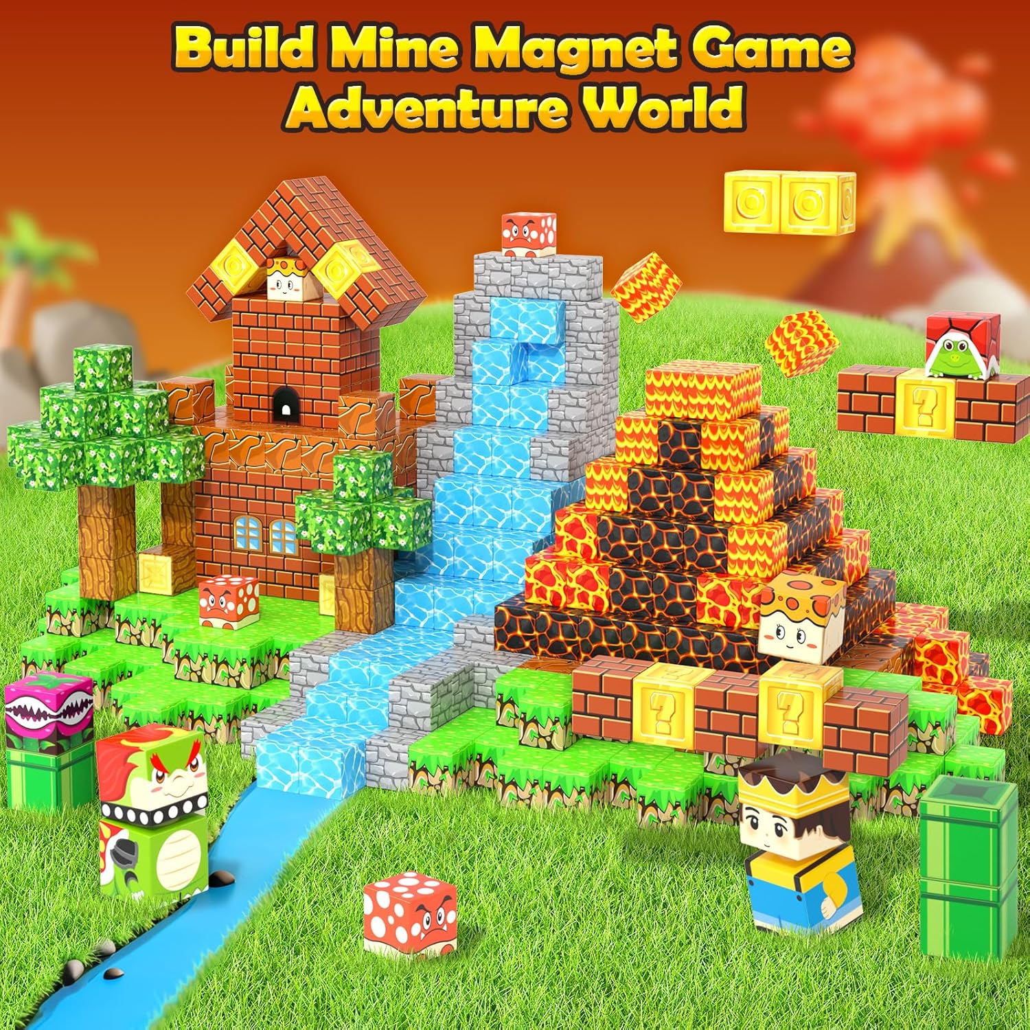 Detalle de 100PCS Magnetic Blocks 100-Piece Set