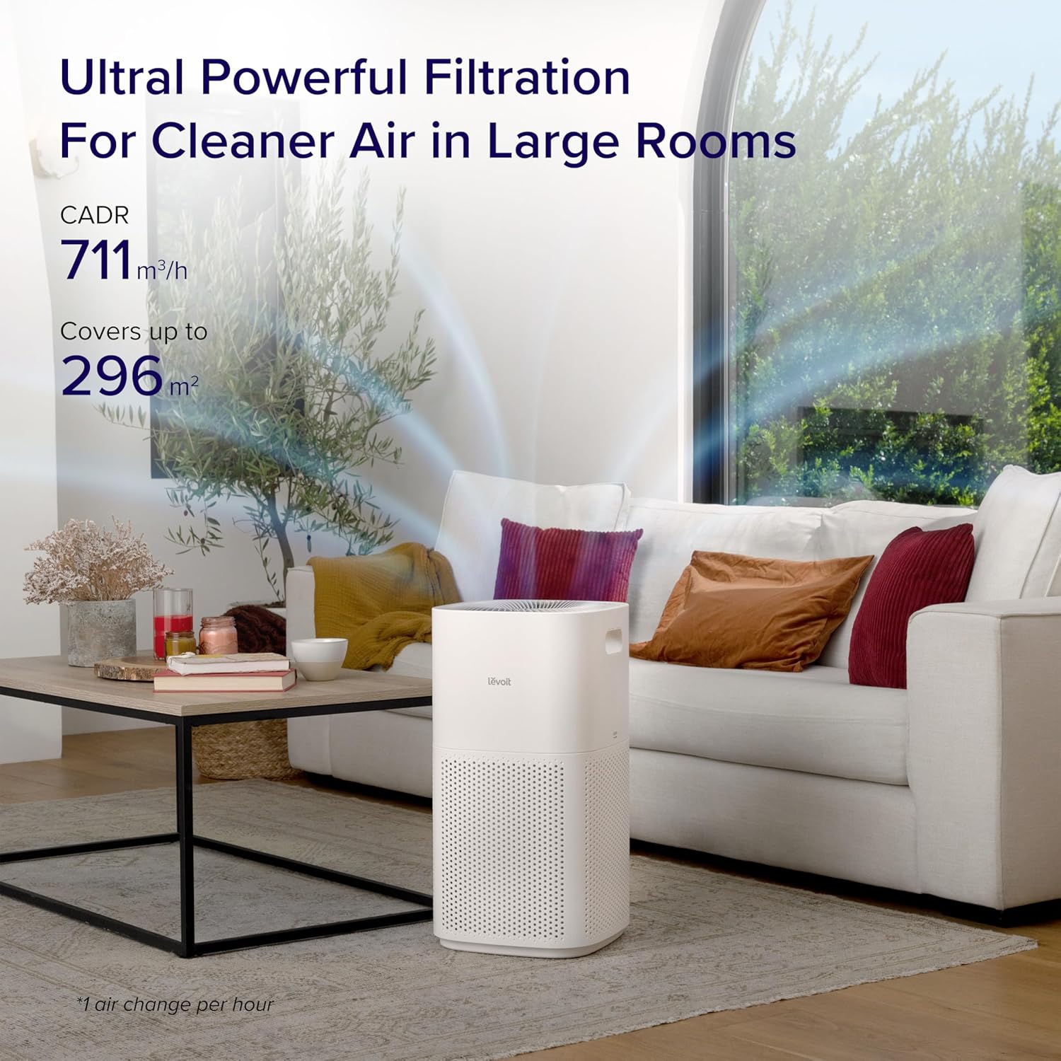 Thumbnail 1 de LEVOIT Core 600S Smart Air Purifier (Large Room) with HEPA, PM2.5 monitor, app & Alexa control