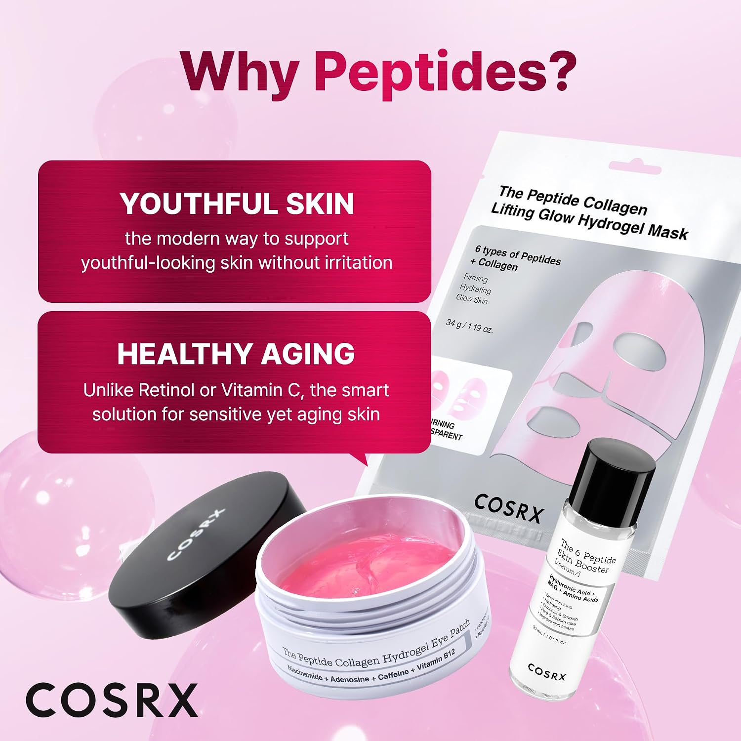 Thumbnail 4 de COSRX Pink Peptides Collagen Eye Patch 60pcs