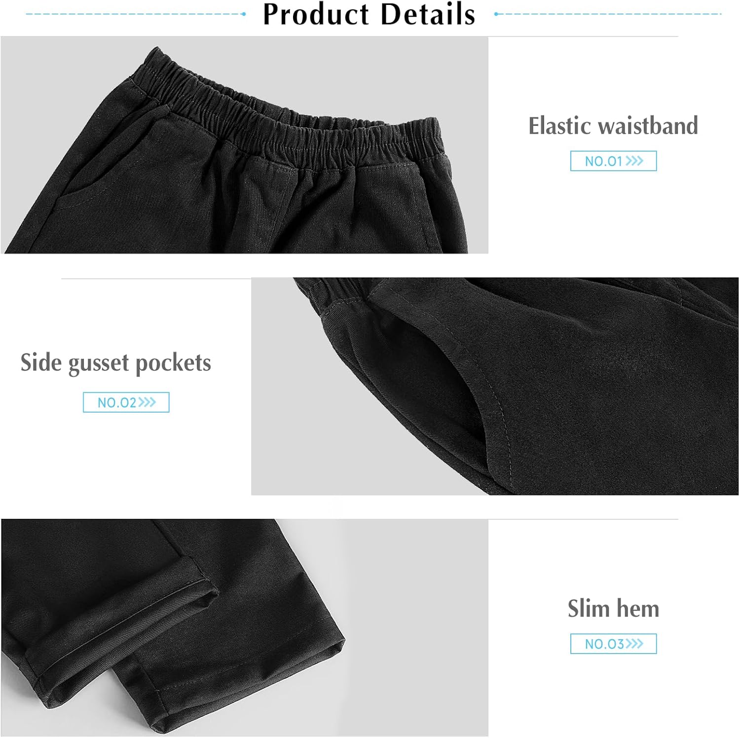 Thumbnail 3 de AYBUY Boys' School Trousers Elasticated Fit