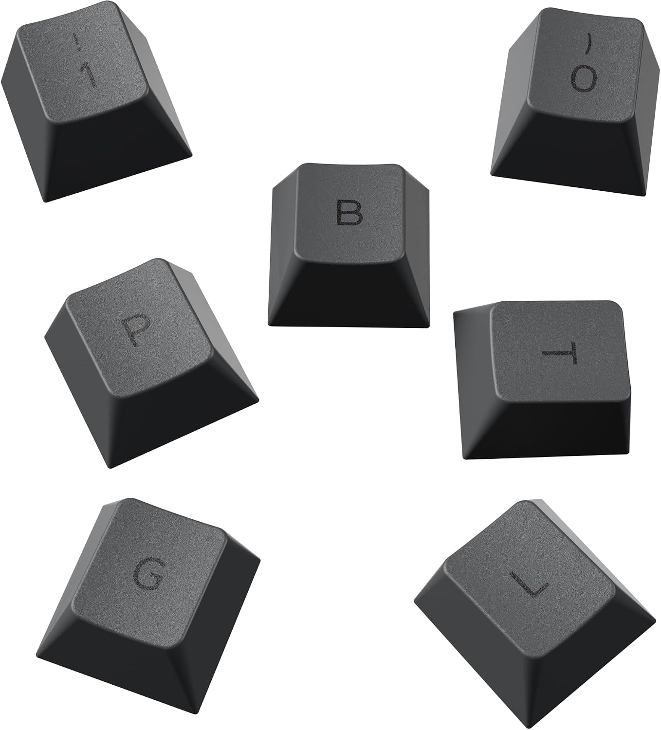 Detalle de GLORIOUS GPBT Tastenkappen (115x) Cherry-Profil, PBT, ANSI Schwarz – hochwertige Tipp-Erfahrung mit Thermosublimationsdruck