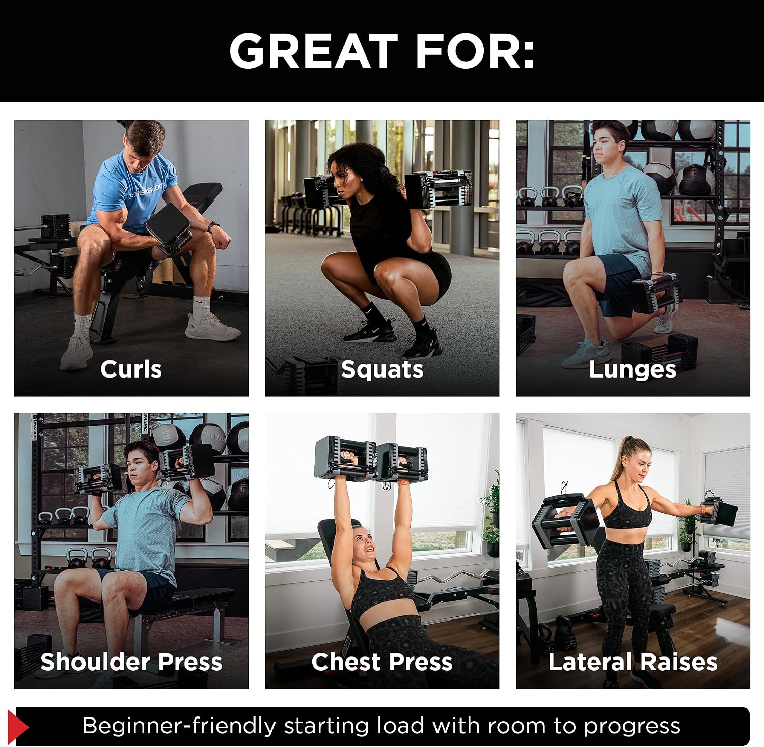 Thumbnail 6 de PowerBlock Elite EXP Adjustable Dumbbells 5–50 lb 🏋
