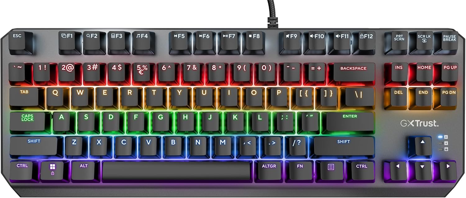 Thumbnail 6 de Trust Gaming GXT 834 Callaz TKL mechanische Tastatur (QWERTZ, Outemu, mehrfarbige LED, 80%)