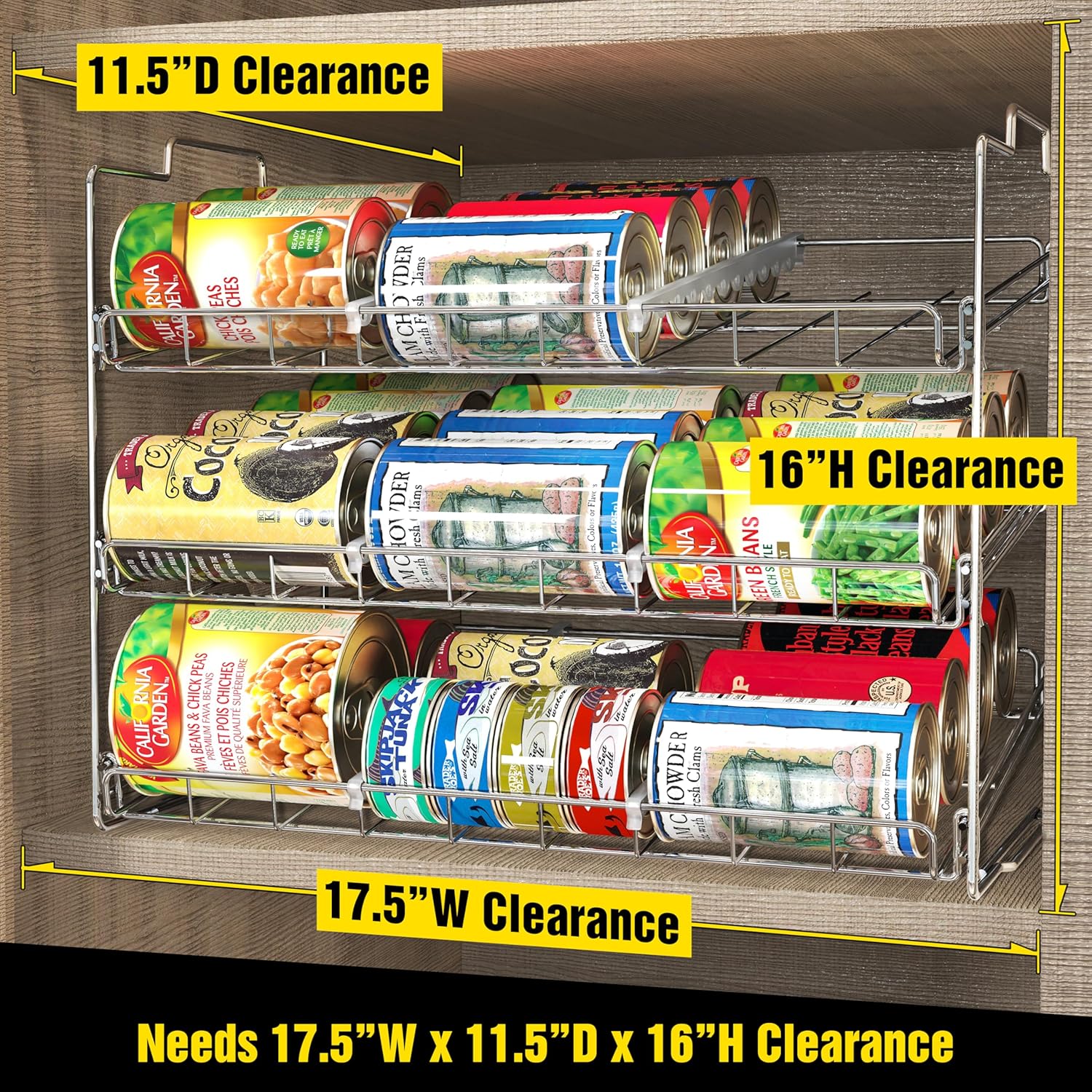 Detalle 2 de Deco Brothers Stackable Can Rack, 36 Cans ⚙